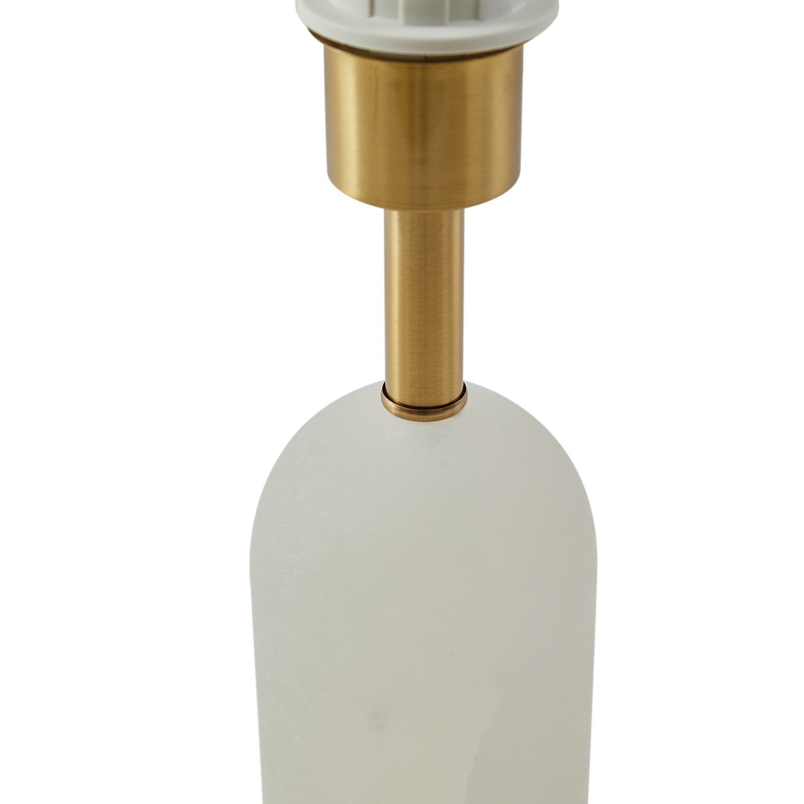 Lindby Tischlampe Alabaster Tischleuchte Tischlicht weiß/gold Ø 30 cm Marmor E27 - 4251911794922