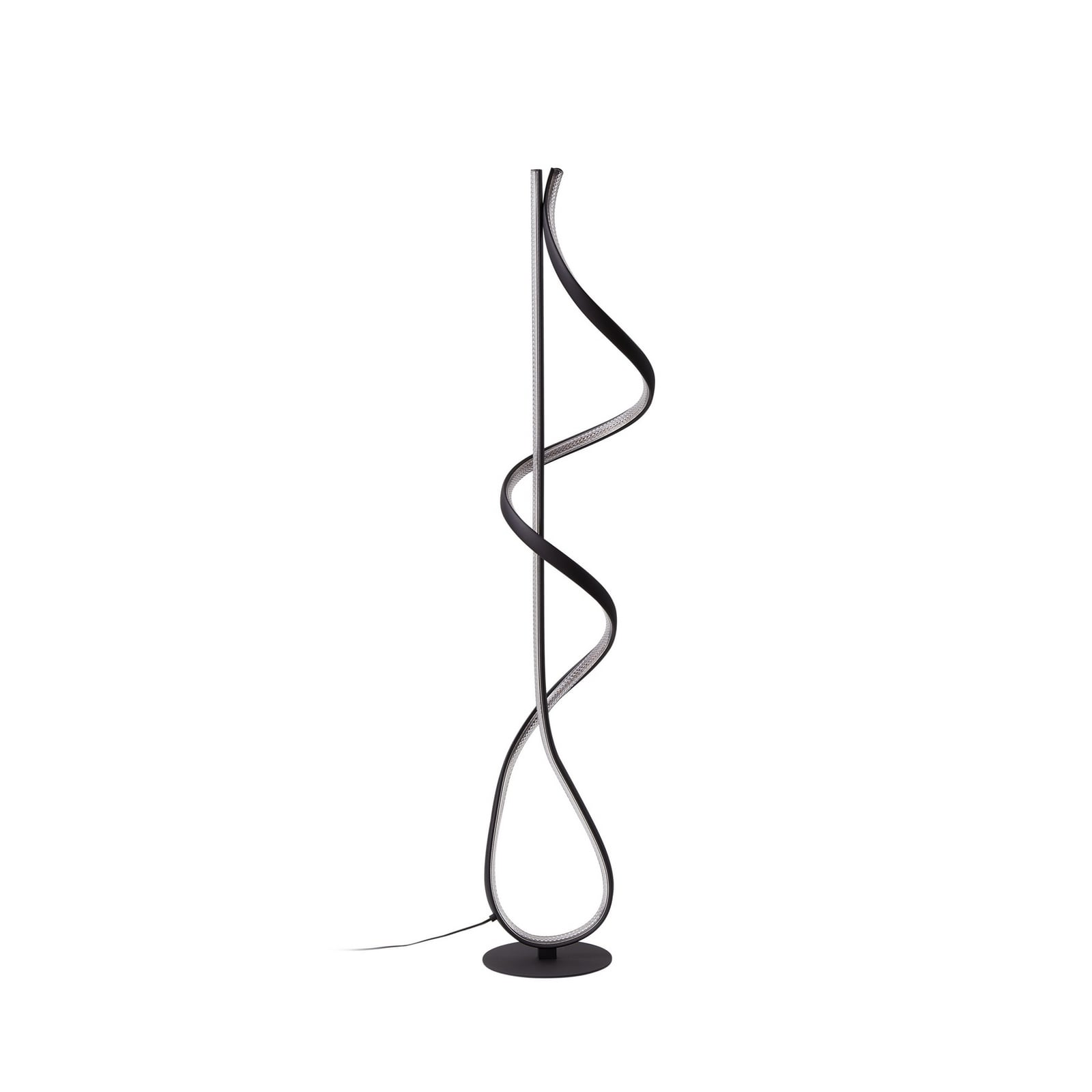 Lucande LED-Stehleuchte Rodado schwarz 132 cm Aluminium 24 W warmweiß 2210 lm - 4251911795004