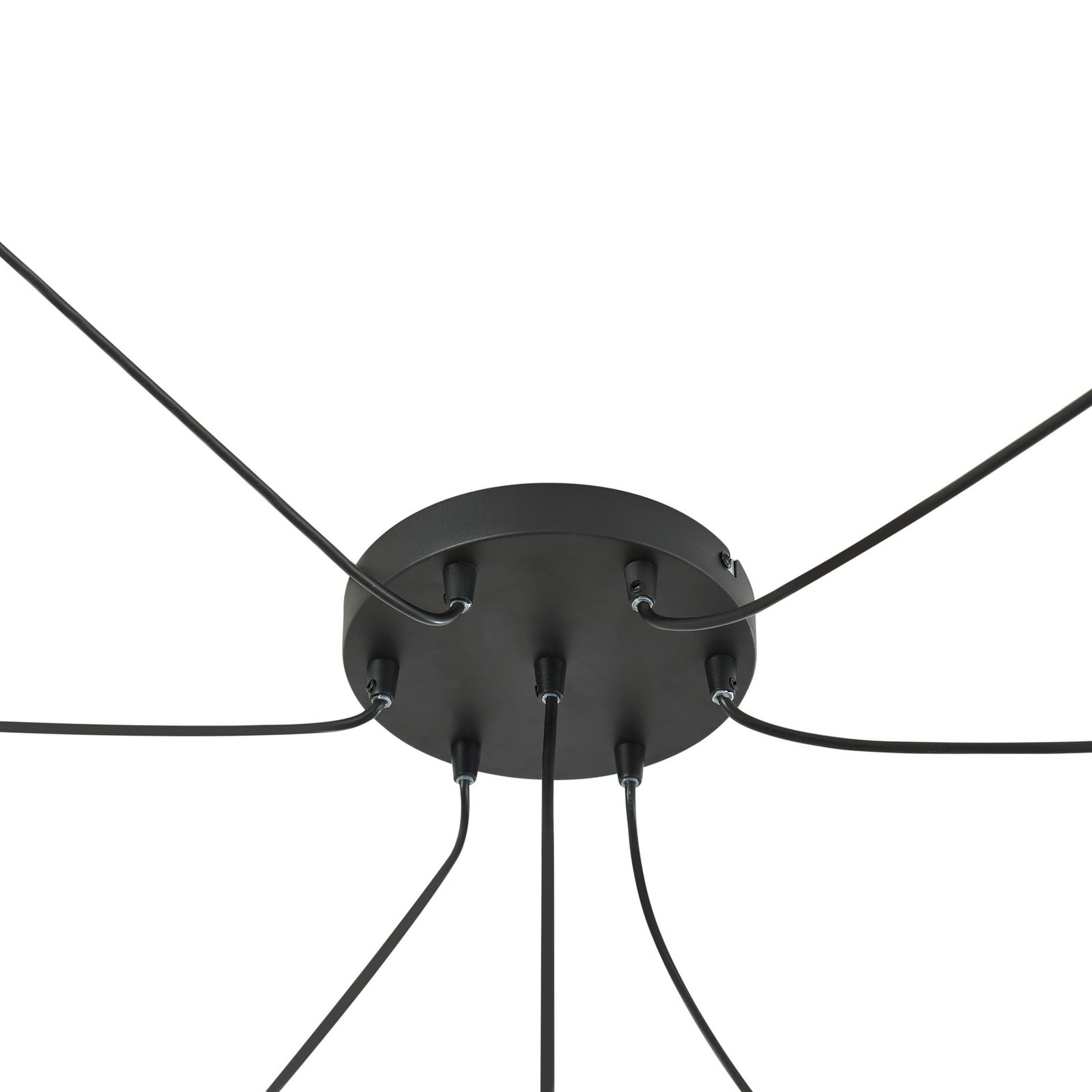 Lindby Hängeleuchte Marla 7-flammig Glas rauchgrau 128cm dimmbar E27 - 4251911797121