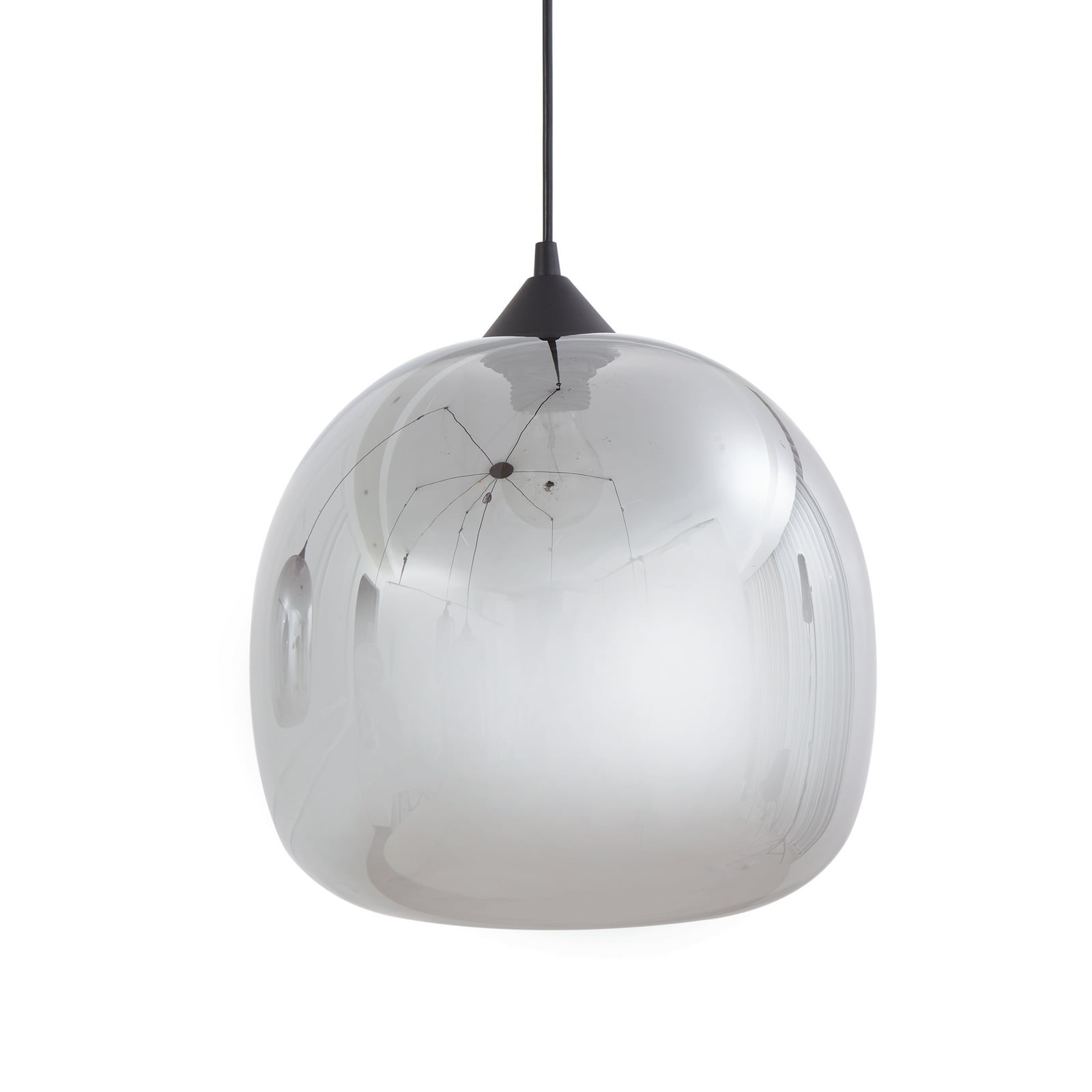 Lindby Hängeleuchte Marla 7-flammig Glas rauchgrau 128cm dimmbar E27 - 4251911797121