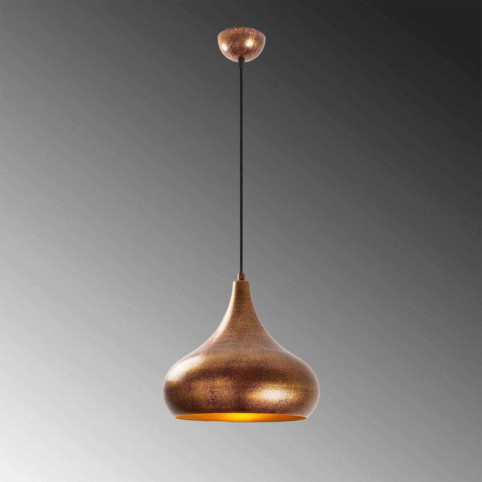 Hängeleuchte Muba 11550 messing brüniert Metall Ø 26 cm Deckenlampe Leuchte - 8683342591218