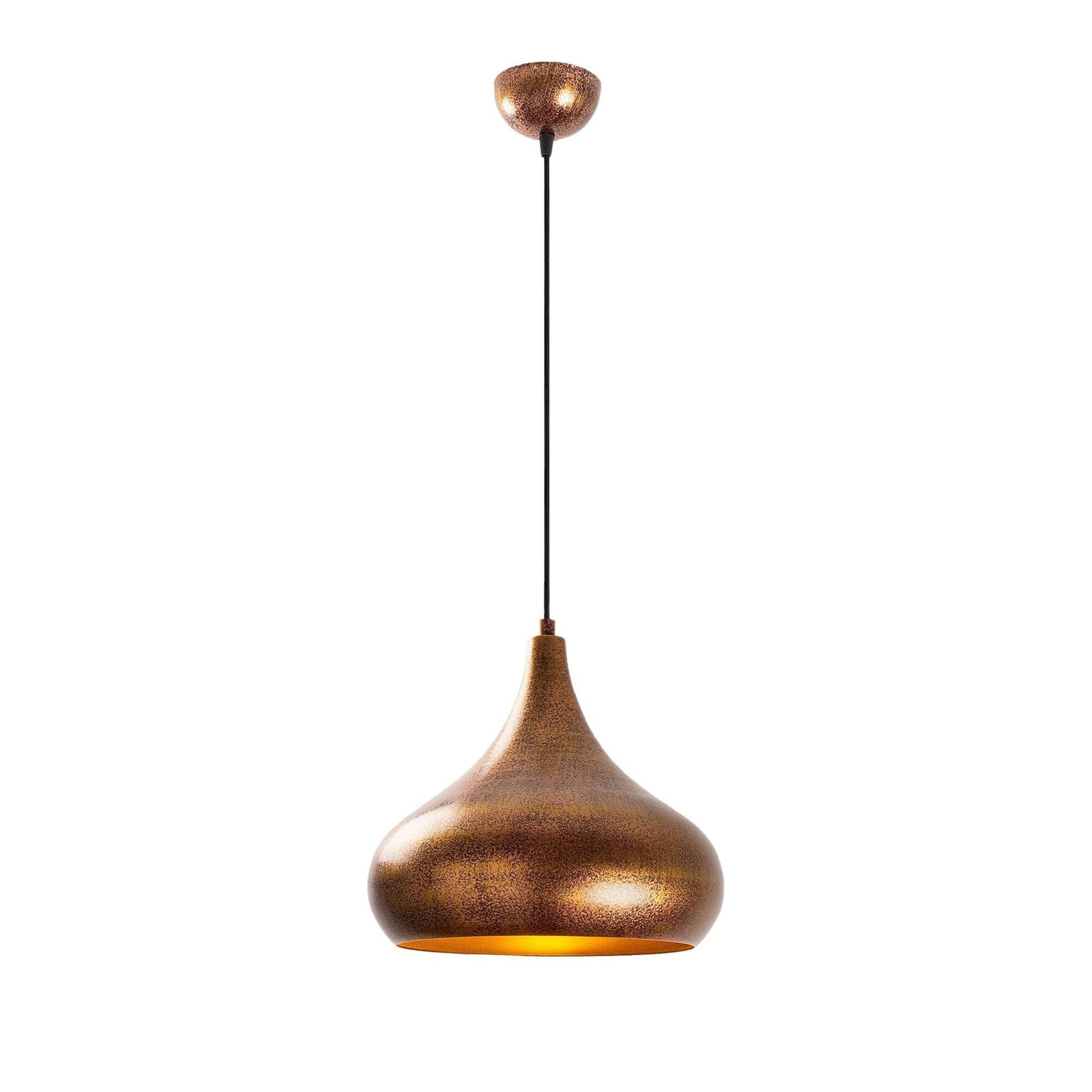 Hängeleuchte Muba 11550 messing brüniert Metall Ø 26 cm Deckenlampe Leuchte - 8683342591218