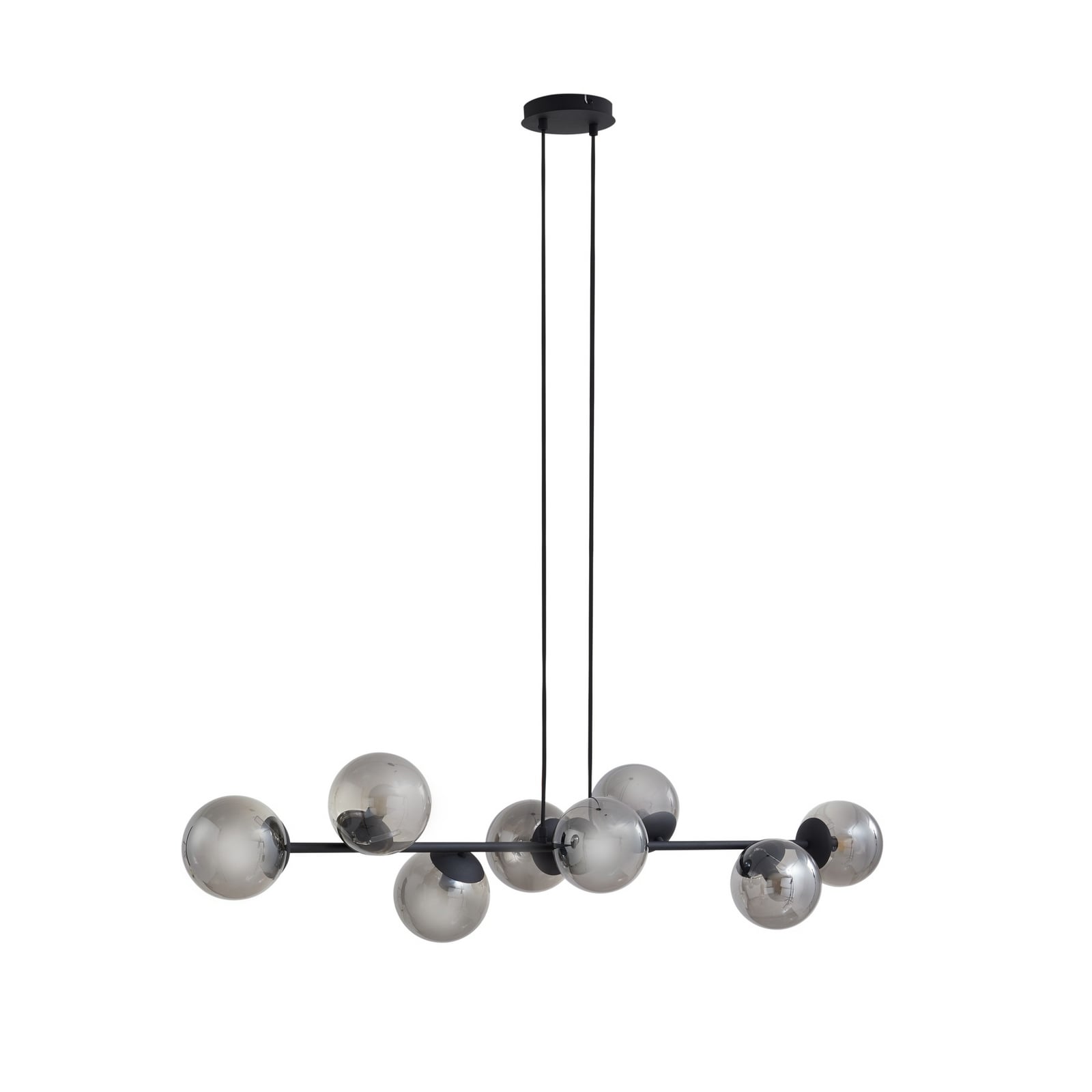 Lindby Pendelleuchte Hängelampe Isamer Kugel rauchgrau Glas Wohnzimmer Esszimmer - 4251911797749