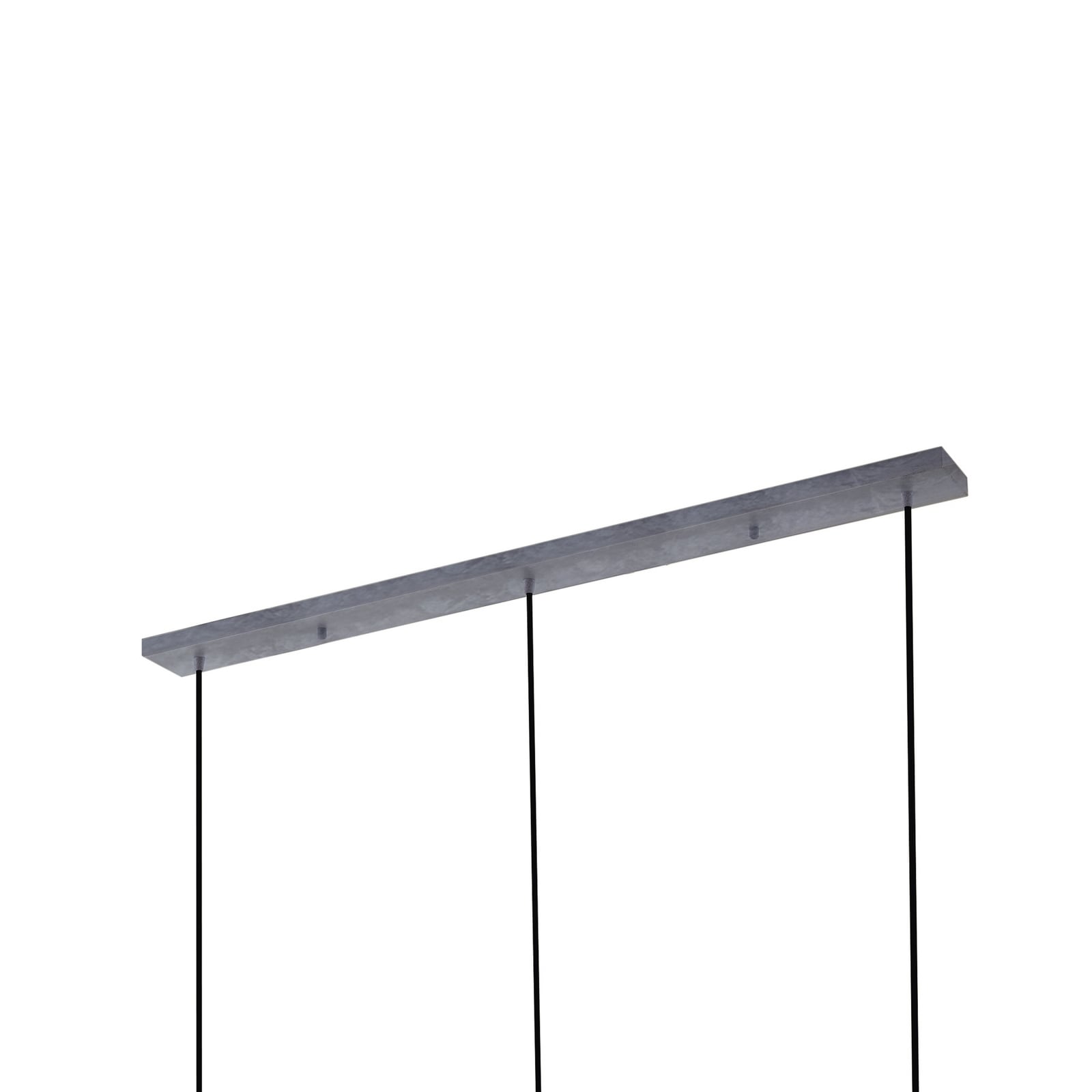Lucande Hängeleuchte Brillar rauchgrau 3-flg 128cm dimmbar E27 Glas Eisen - 4251911798456