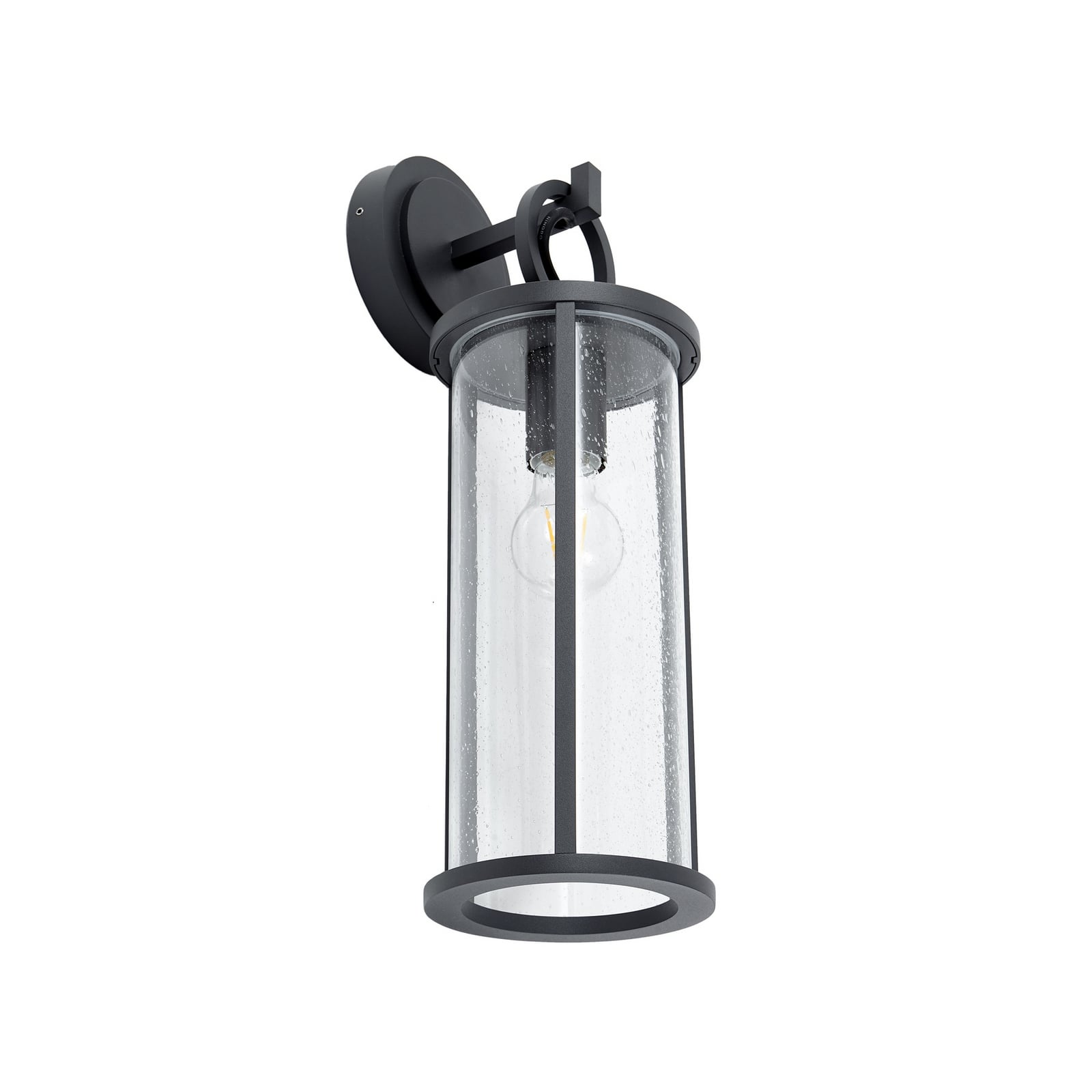 Lucande Außenwandleuchte Emmeline 45cm graphit matt dimmbar IP54 E27 - 4251911799026