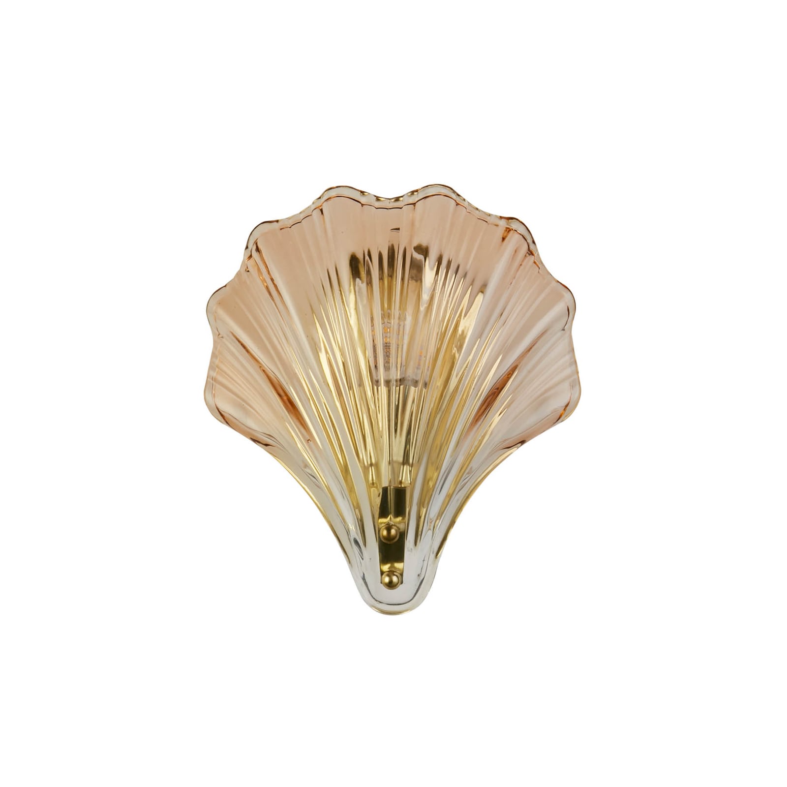 Searchlight Wandleuchte Lampe Shell LED Designer Muschelform amber IP44 20x22cm - 5053423271118