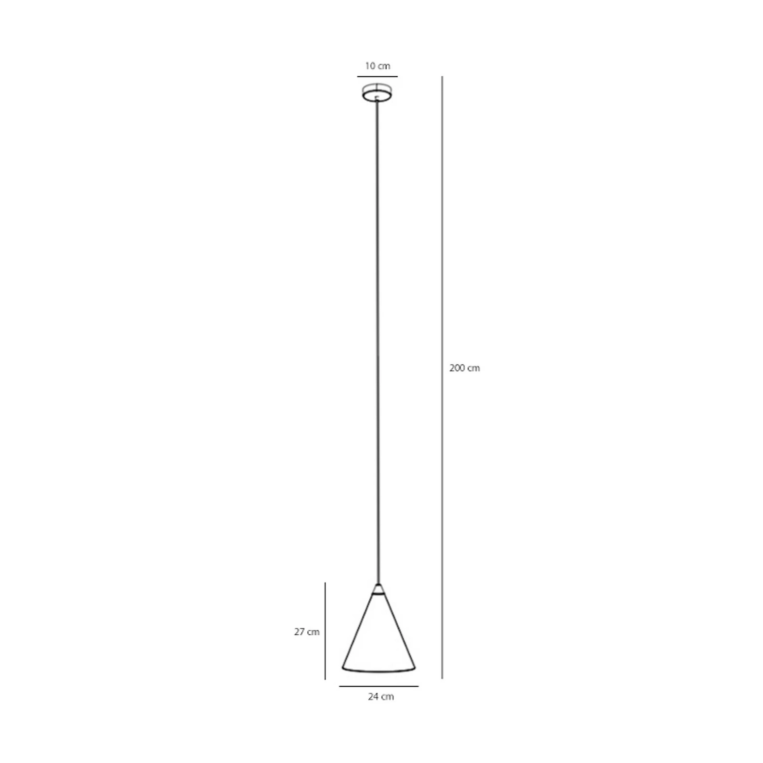 B-Ware Aldex Hängeleuchte Pendelleuchte Lampe Schwarz Metall ø 24 Cm Kegel E27