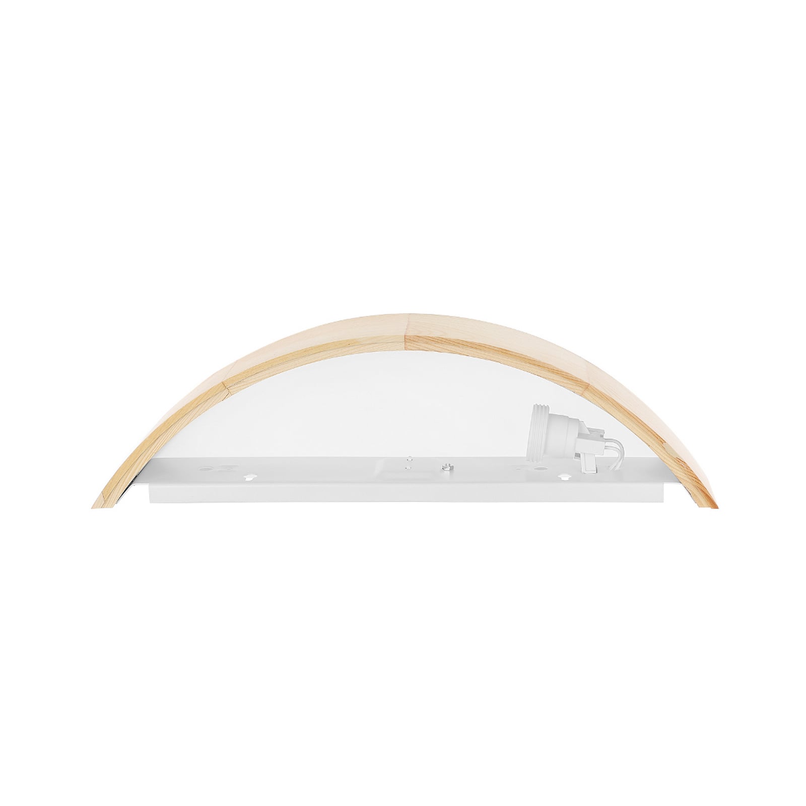 Wandleuchte Cleo D1DR410 LED Wandlampe Holz dimmbar E27 41cm lang weiß natur - 5907623600202