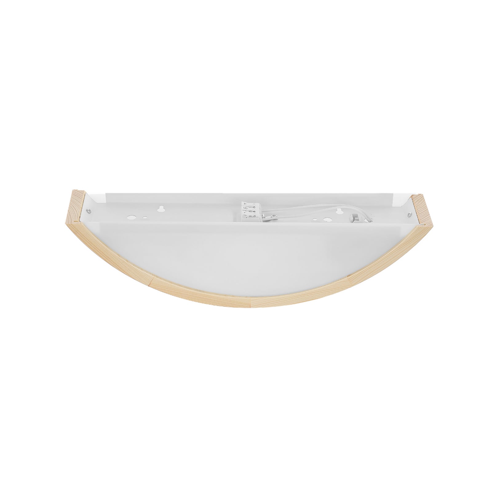 Wandleuchte Cleo D1DR410 LED Wandlampe Holz dimmbar E27 41cm lang weiß natur - 5907623600202