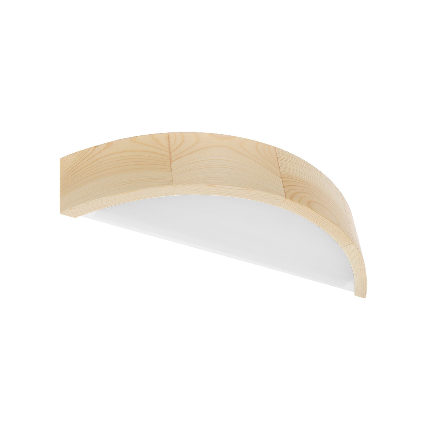 Wandleuchte Cleo D1DR410 LED Wandlampe Holz dimmbar E27 41cm lang weiß natur - 5907623600202