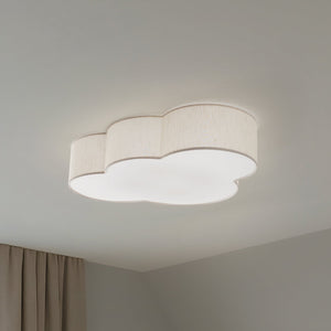 B-Ware Deckenleuchte Lampe Wolke Cloud Textil beige 63 cm E27