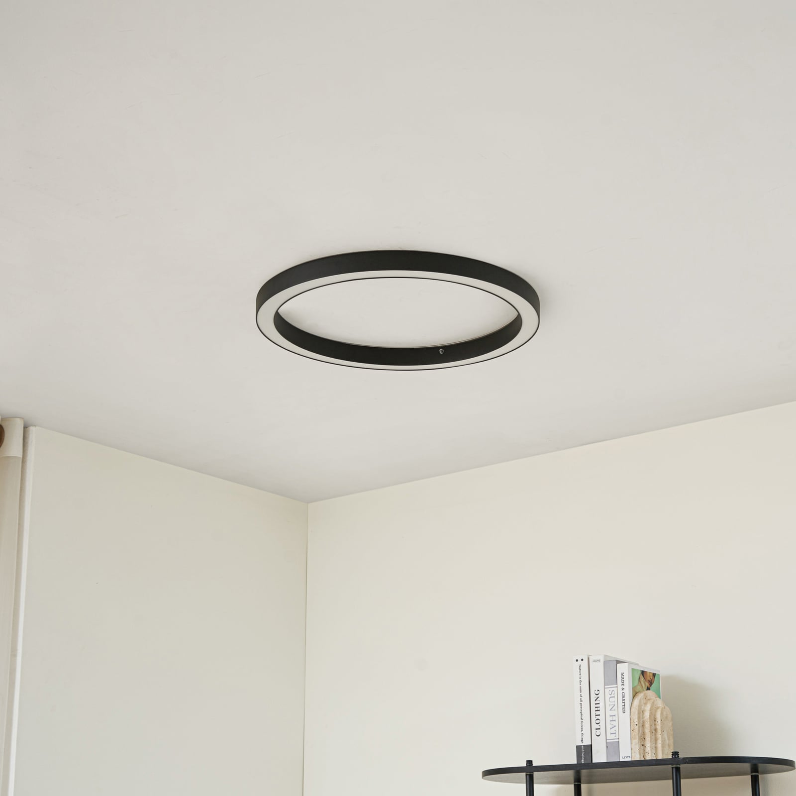 Lucande Deckenleuchte Lampe LED schwarz Fernbedienung dimmbar Eisen Kunststoff - 4255830900648