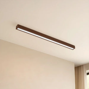 B-Ware Lucande Deckenleuchte Lampe Led Eiche Schwarz Dimmbar Holz Emara586
