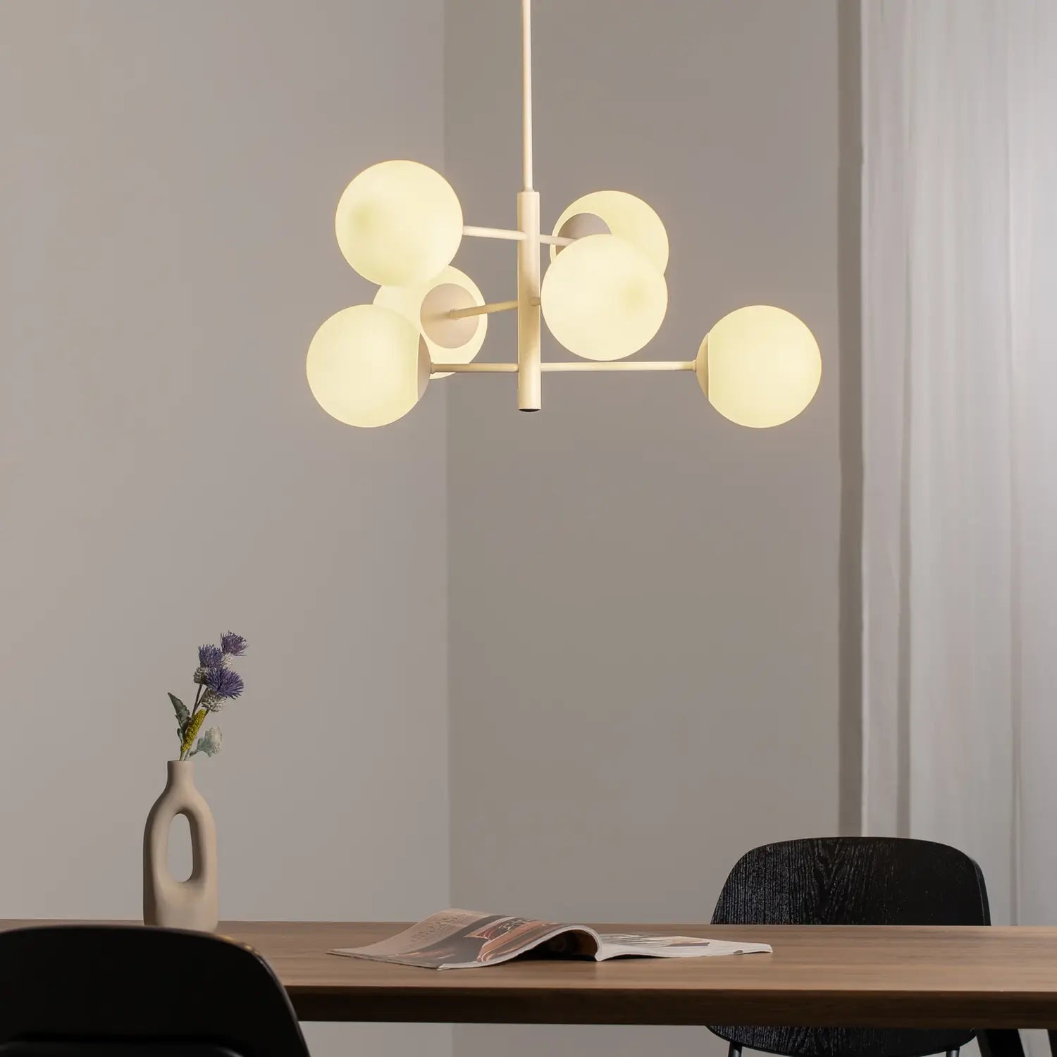 Domiluce Hängeleuchte Pendelleuchte Aurora Weiß Glaslampe ø 60cm Siehe Text/Foto B-Ware - 10041095