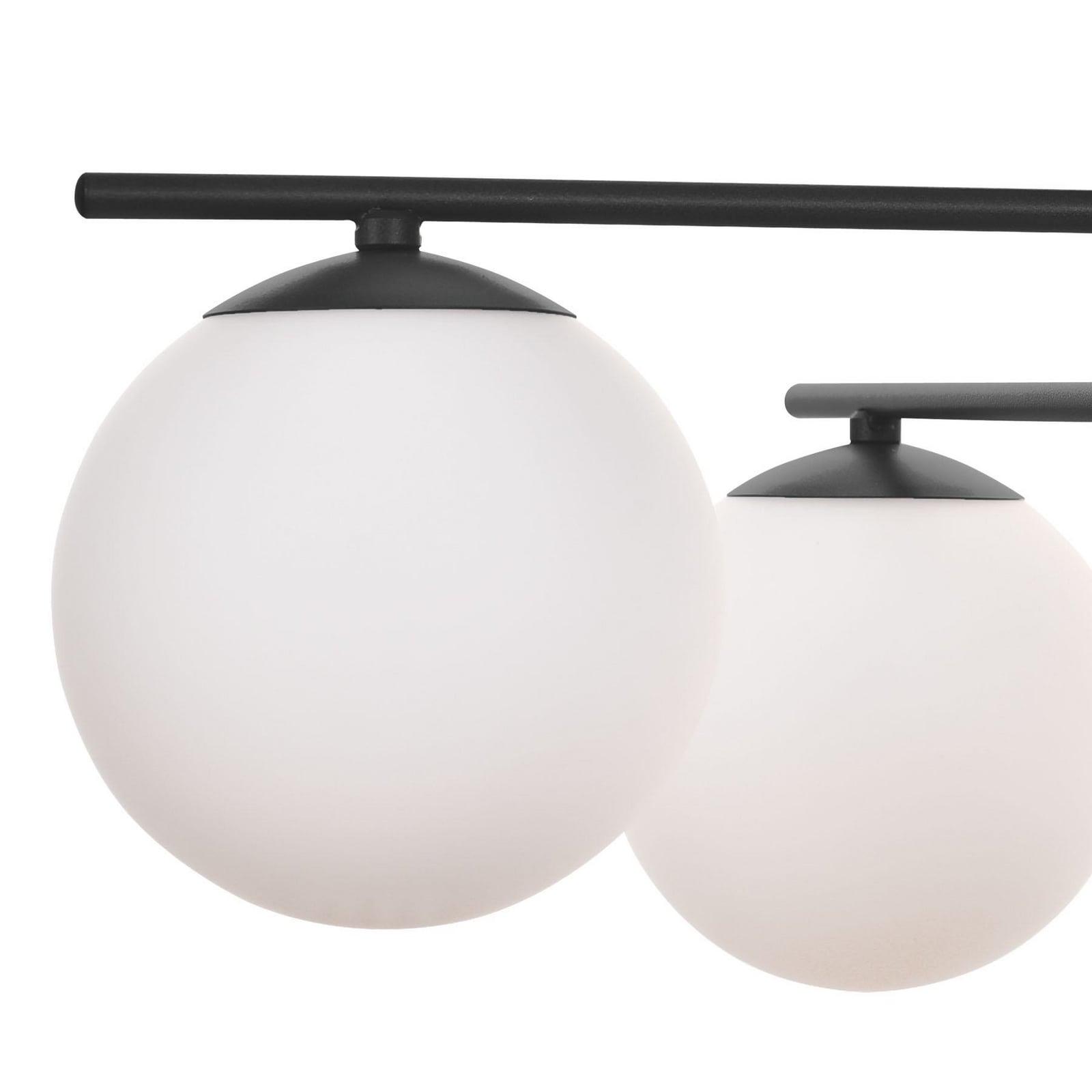 Deckenleuchte Aurora schwarz Ø 50 cm 4-flammig Glas E14 dimmbar IP20 - 5905563001387