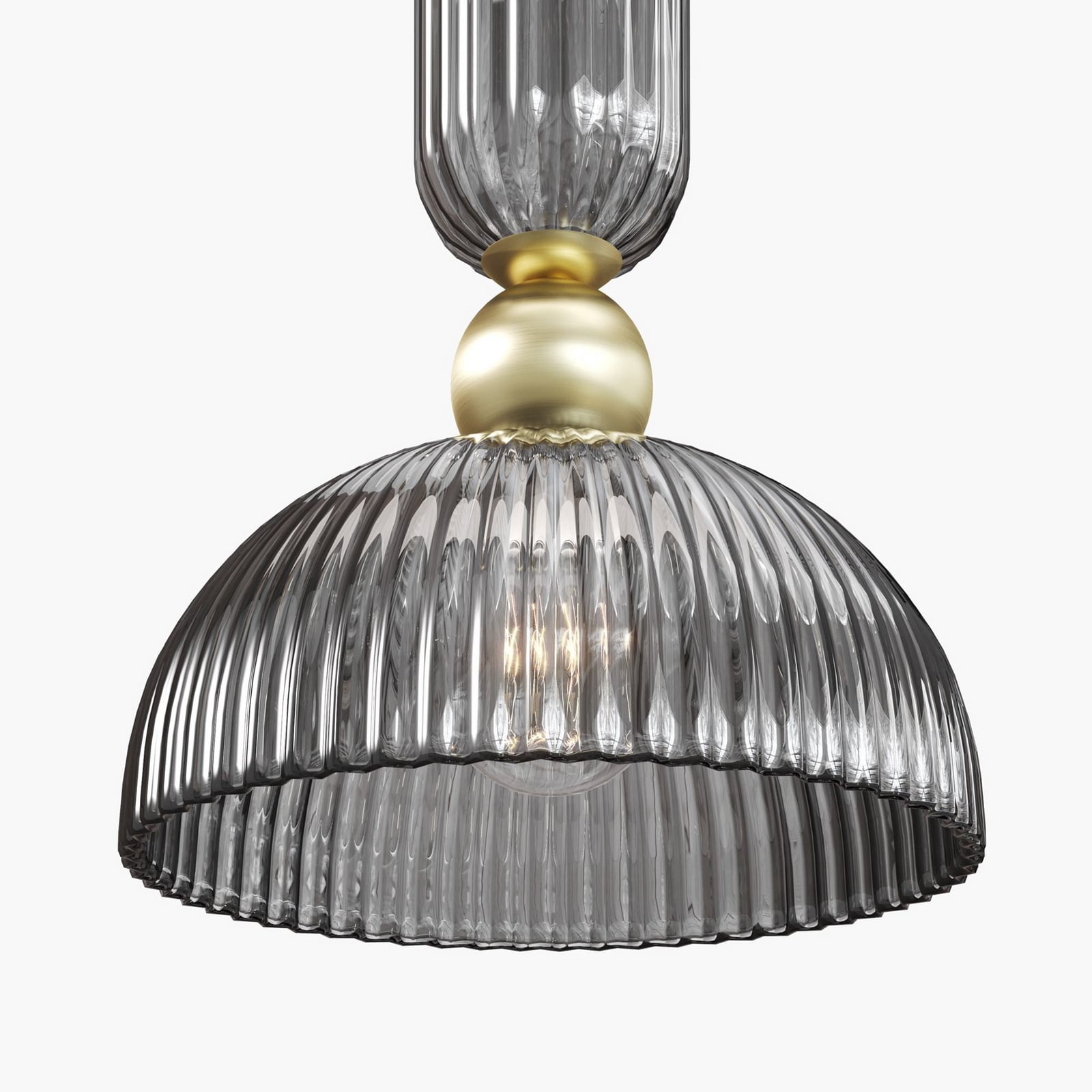 Maytoni Hängelampe Hängeleuchte Antic LED Pendelleuchte dimmbar rauchgrau gold - 4099776081197