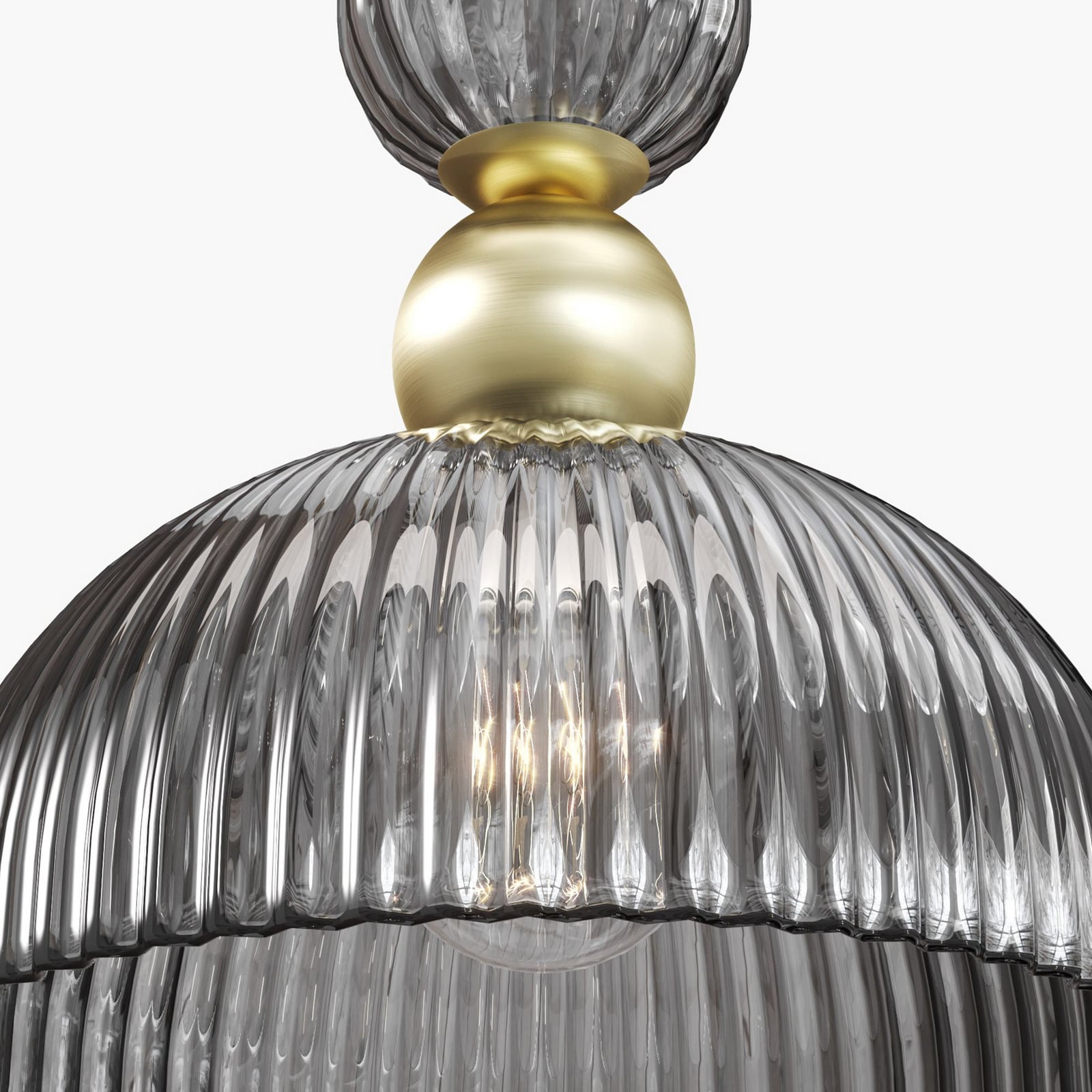 Maytoni Hängelampe Hängeleuchte Antic LED Pendelleuchte dimmbar rauchgrau gold - 4099776081197