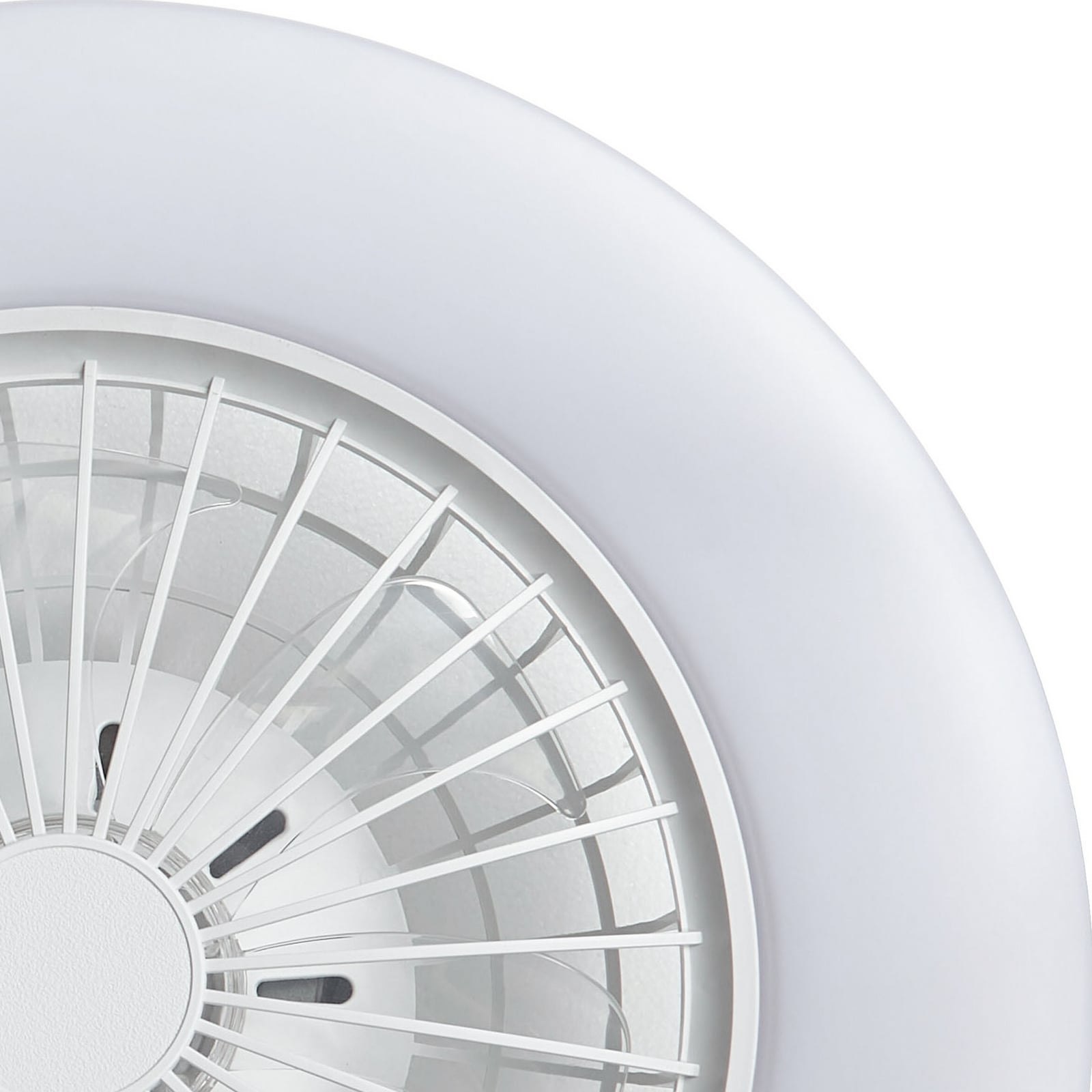 Lindby LED-Deckenventilator Vedin DC 49 cm dimmbar Fernbedienung weiß - 4255830901874