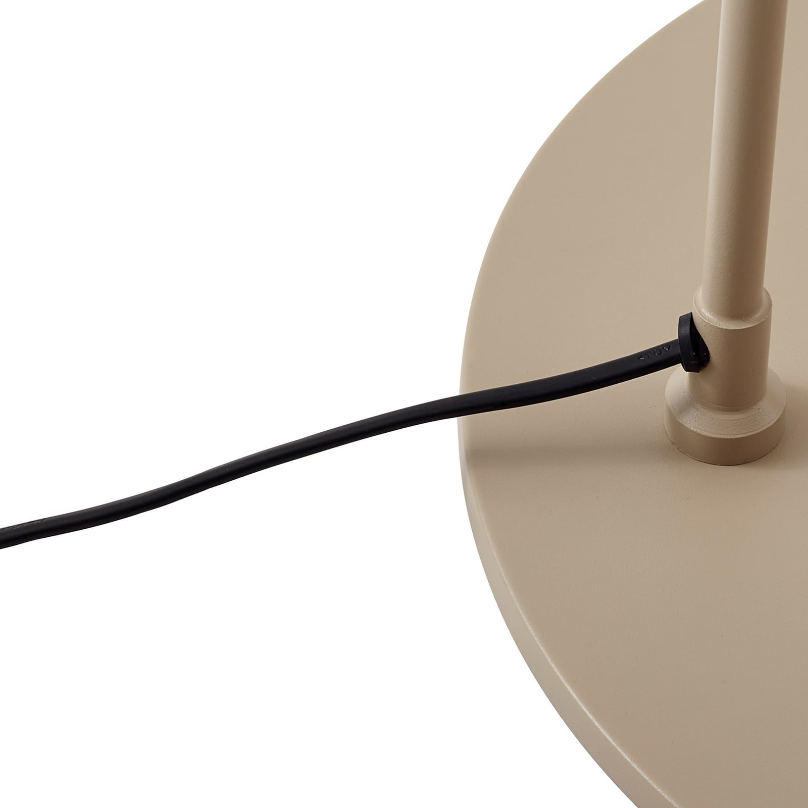 Lindby Bogenlampe Triangolo beige 195 cm Metall E27 Stehlampe IP20 - 4255830902697