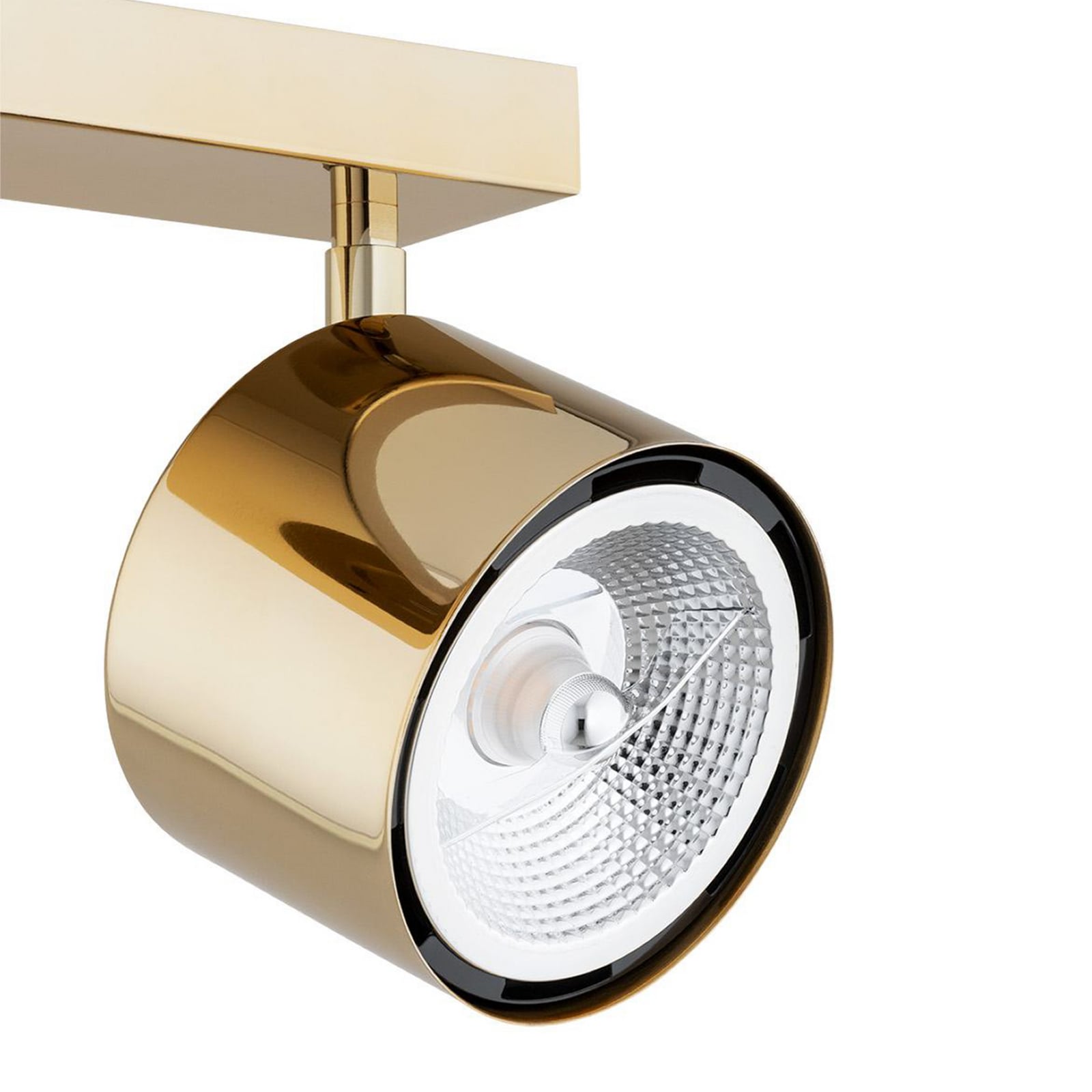 Chloe Deckenspot Deckenstrahler Spot Lampe Stahl messing glänzend Glas - 5902553238914
