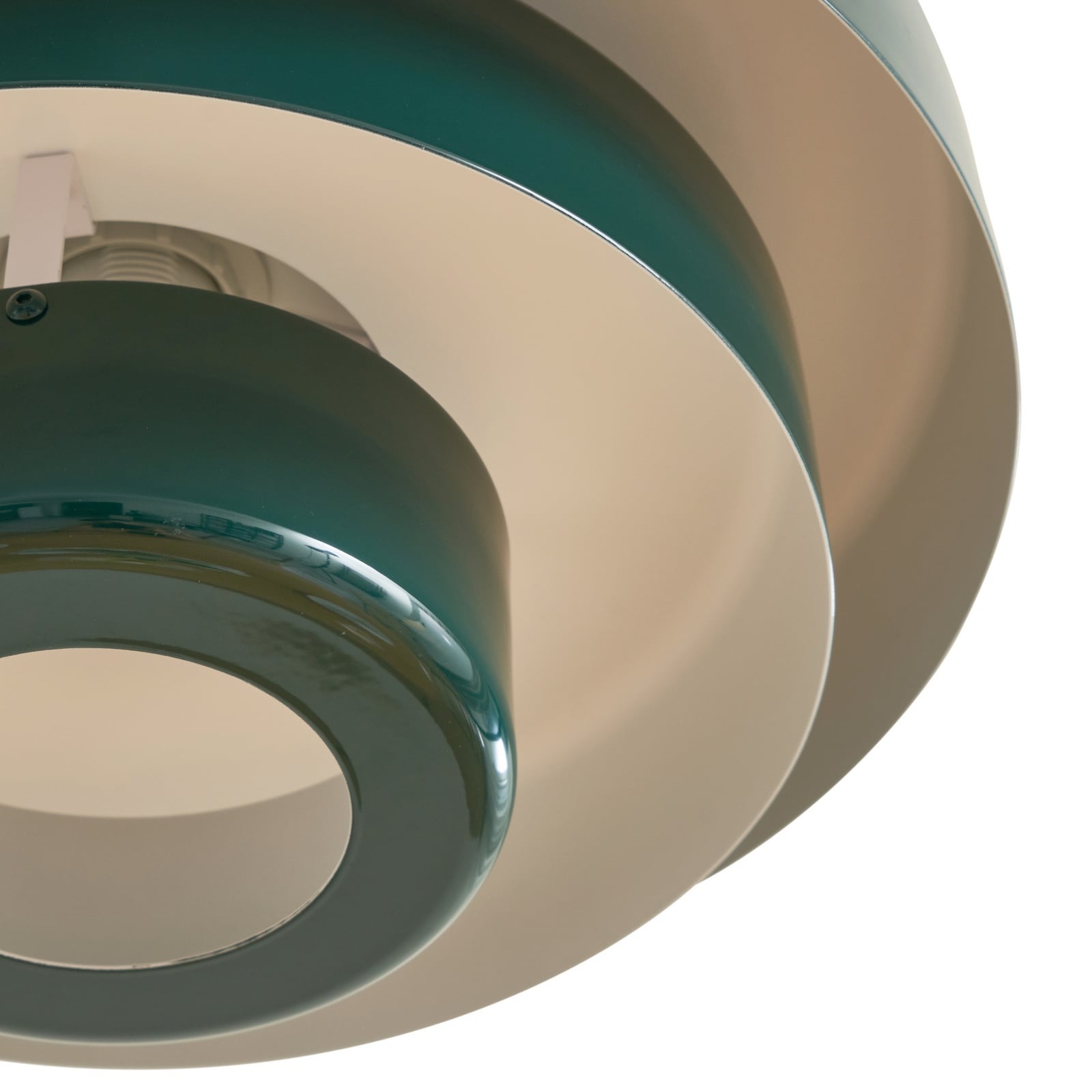 Lindby Hängeleuchte Tivra grün Ø 35 cm Metall E27 dimmbar 15 W LED - 4255830903571