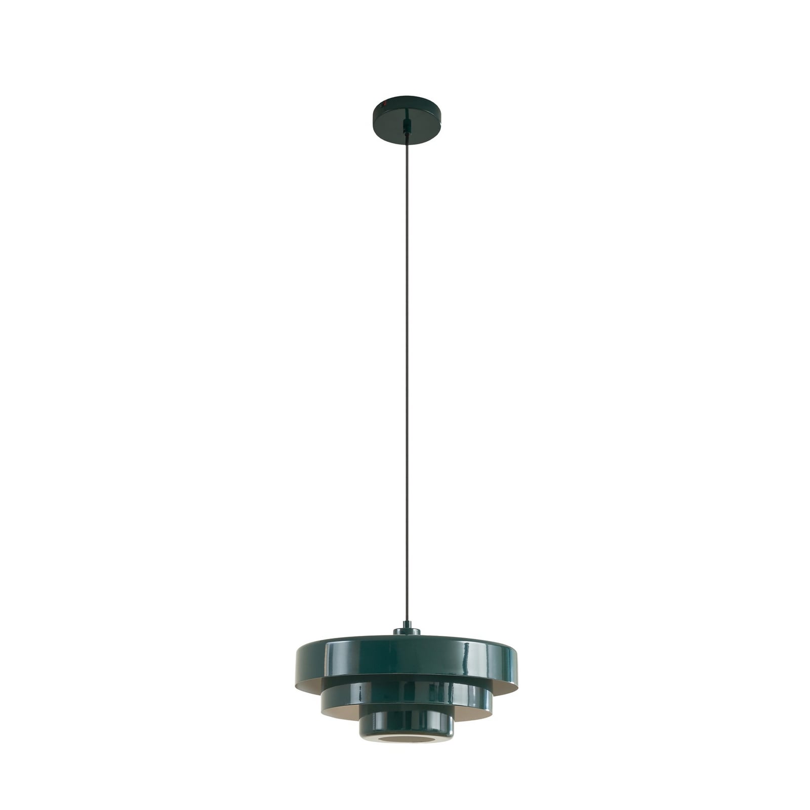 Lindby Hängeleuchte Tivra grün Ø 35 cm Metall E27 dimmbar 15 W LED - 4255830903571