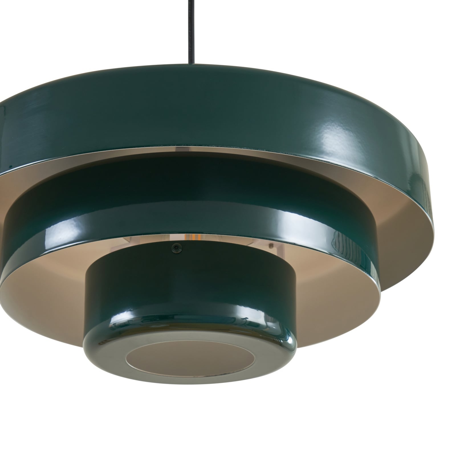 Lindby Hängeleuchte Tivra grün Ø 35 cm Metall E27 dimmbar 15 W LED - 4255830903571