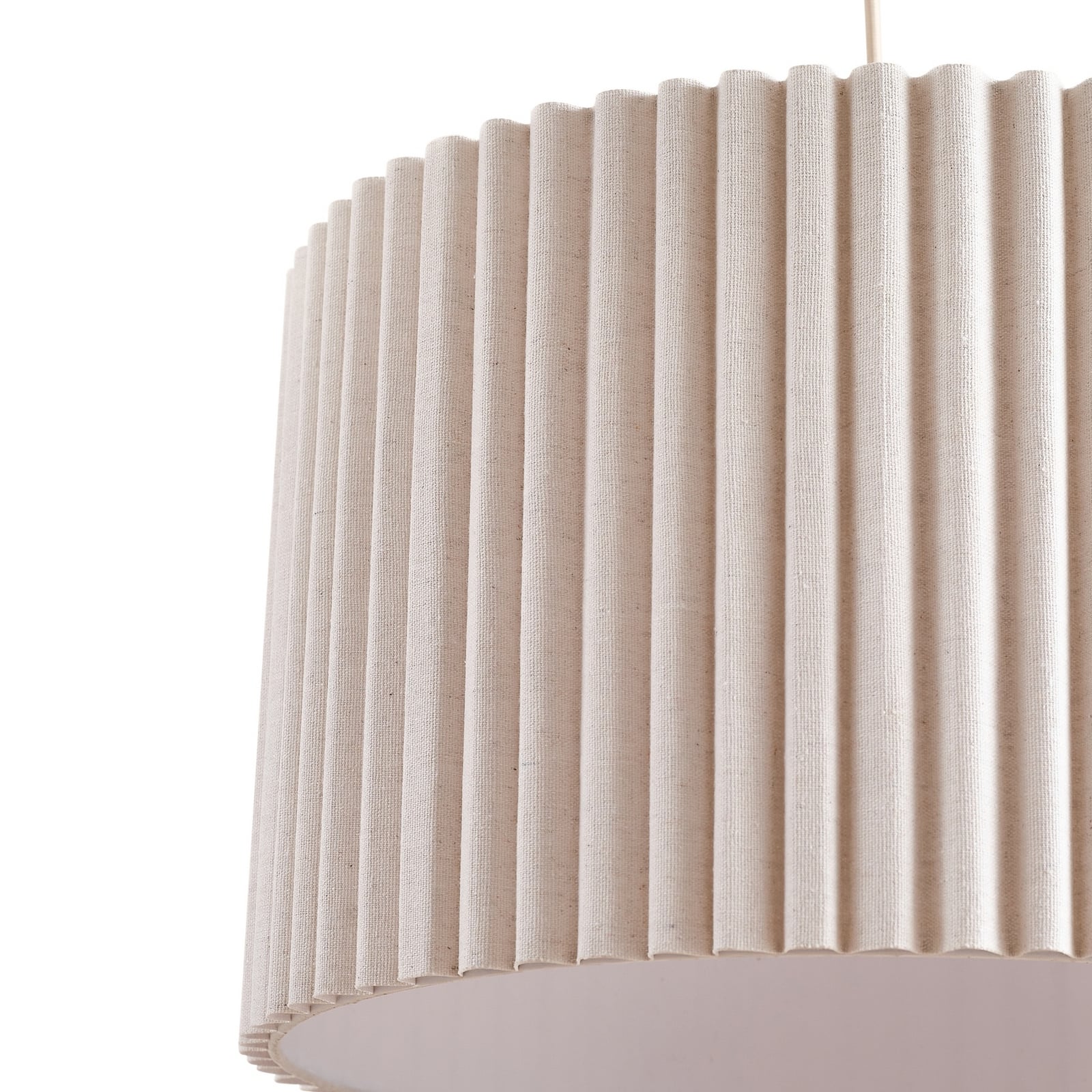 Lindby Hängeleuchte Libbie 45 cm creme Textil dimmbar E27 15 W IP20 - 4255830903670