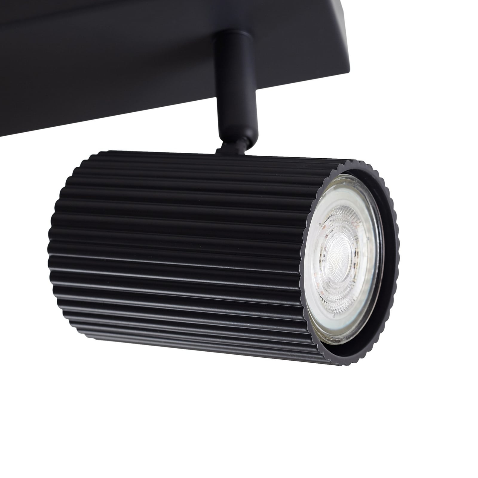 Lindby Kardis Deckenleuchte dunkelgrau 3-flg dimmbar Metall GU10 45cm - 4255830903977