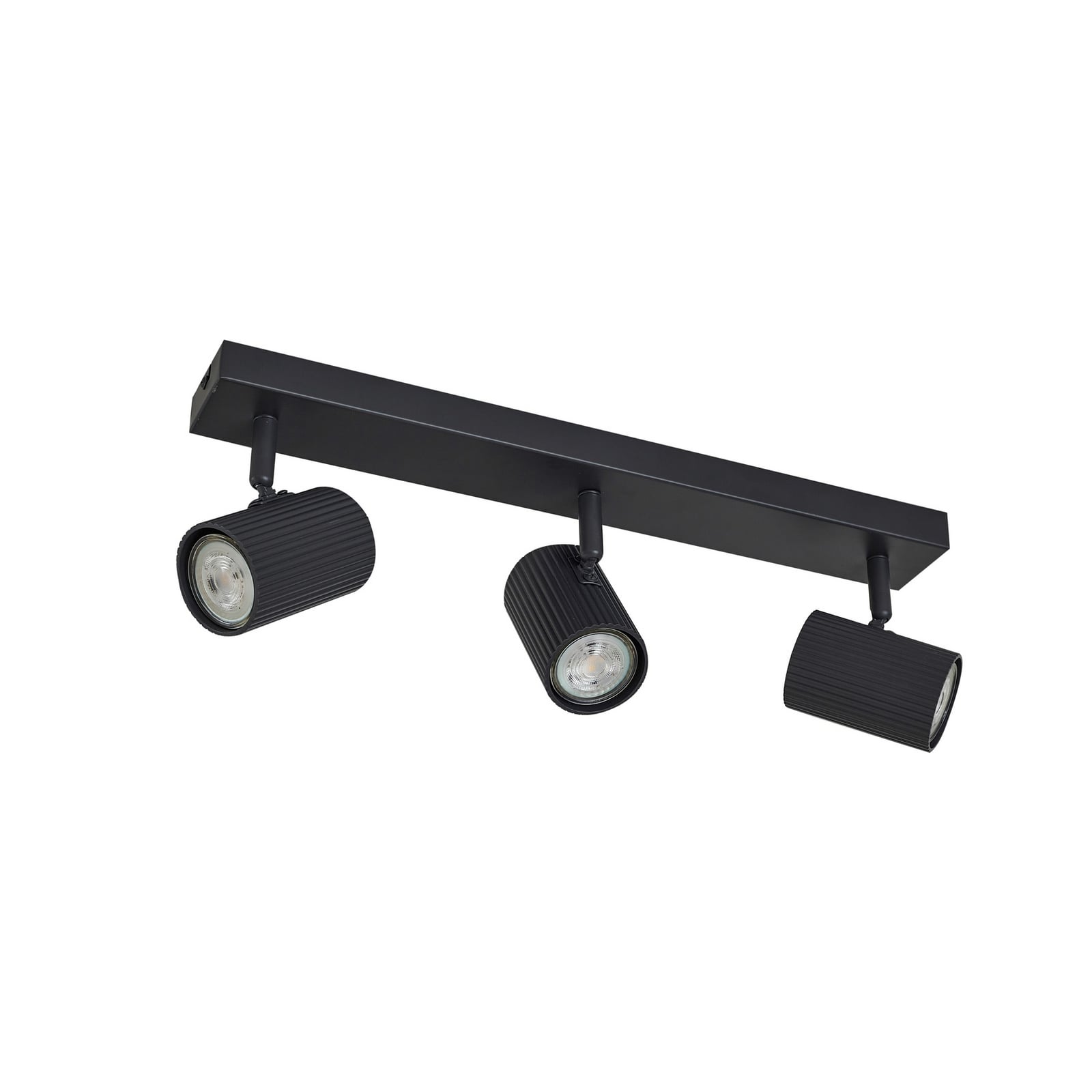 Lindby Kardis Deckenleuchte dunkelgrau 3-flg dimmbar Metall GU10 45cm - 4255830903977