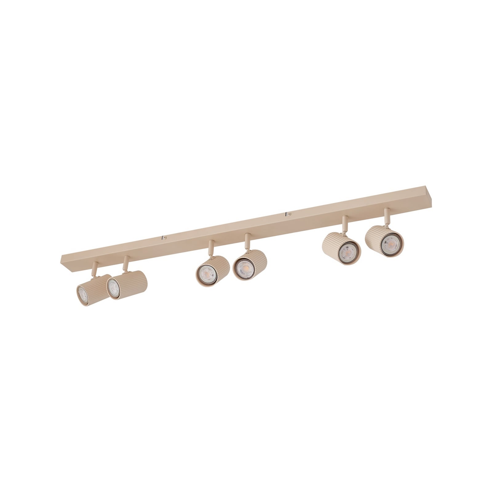 Lindby Deckenspots Spotleuchte Kardis beige 6-flammig Metall LED GU10 100 cm - 4255830904004