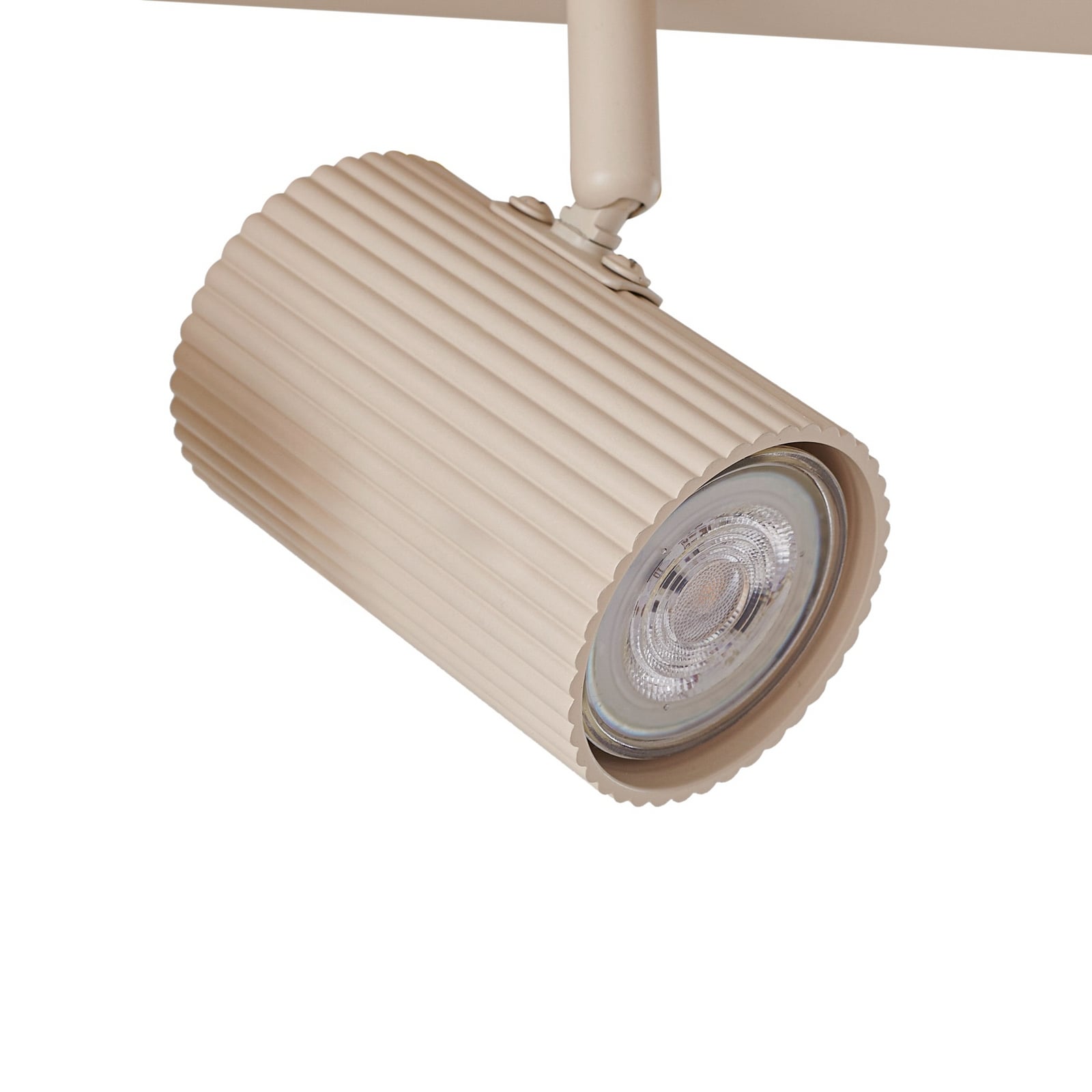 Lindby Deckenspots Spotleuchte Kardis beige 6-flammig Metall LED GU10 100 cm - 4255830904004