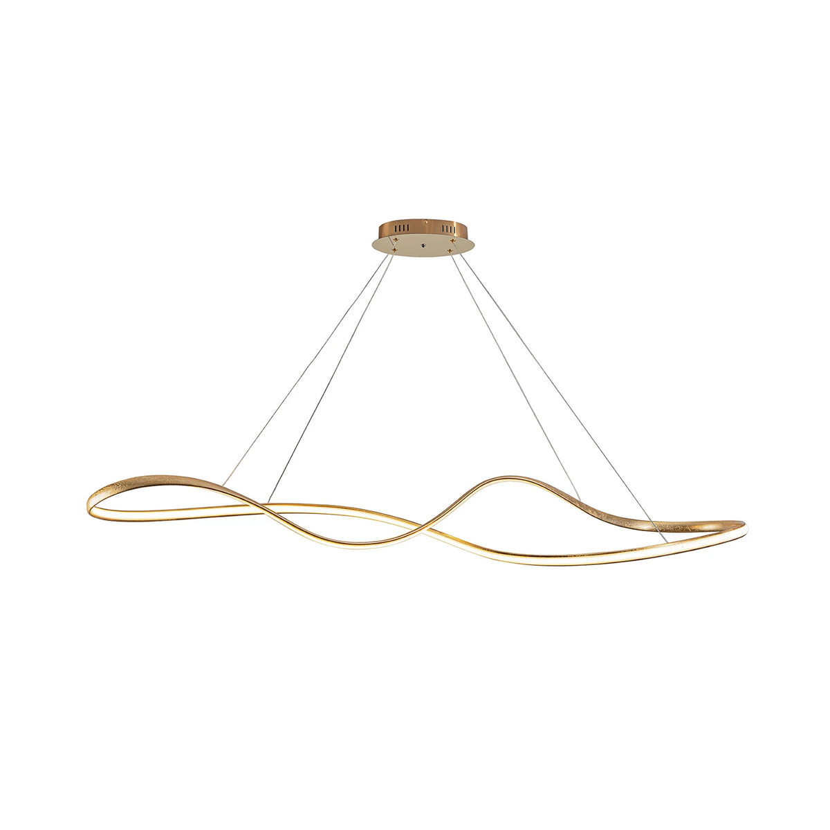 Schuller Valencia LED-Hängeleuchte Lia goldfarben CCT Fernbedienung Metall - 10042386