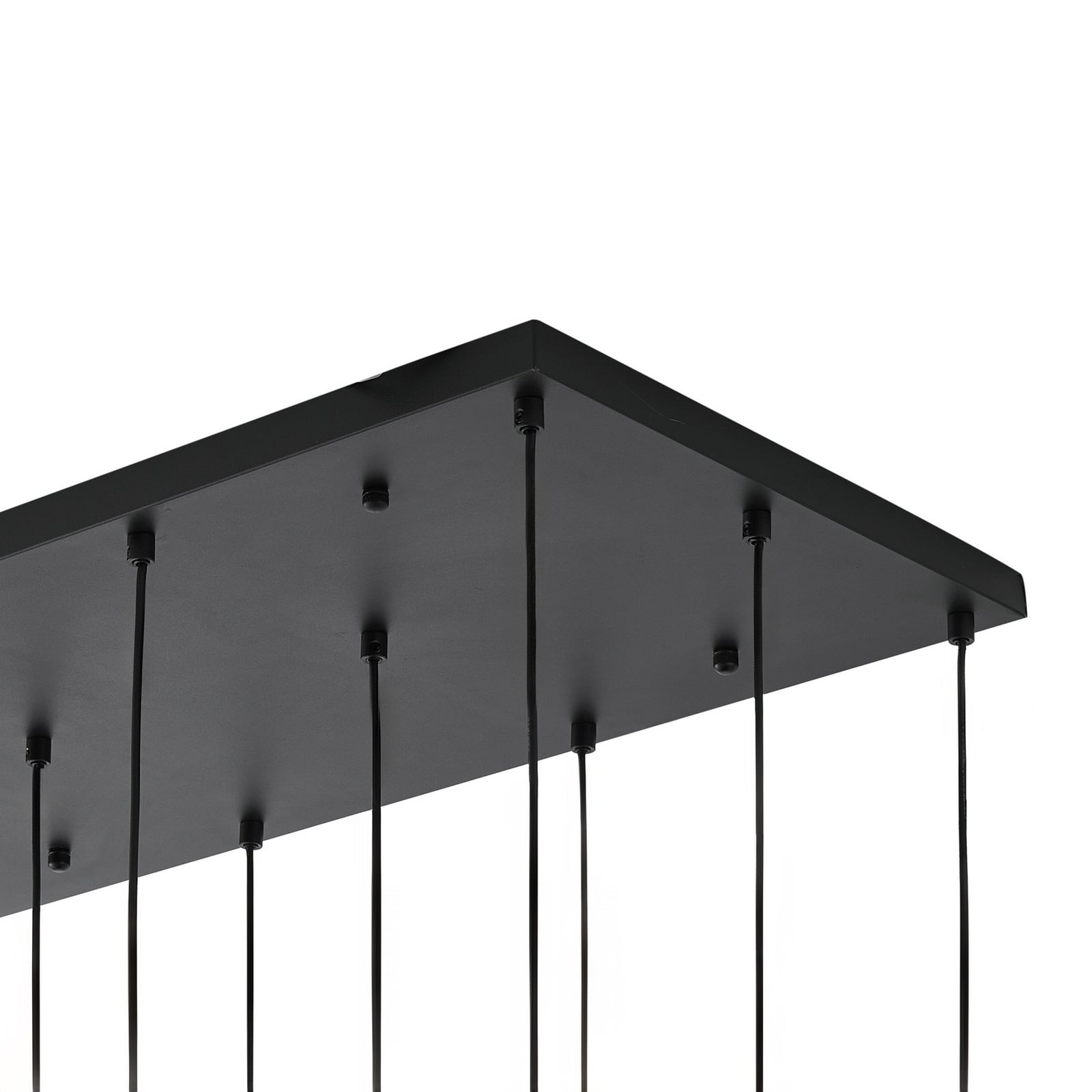 Lucande Hängeleuchte Pendelleuchte Lumavia Glas schwarz klar 12-flg G9 - 4255830904134
