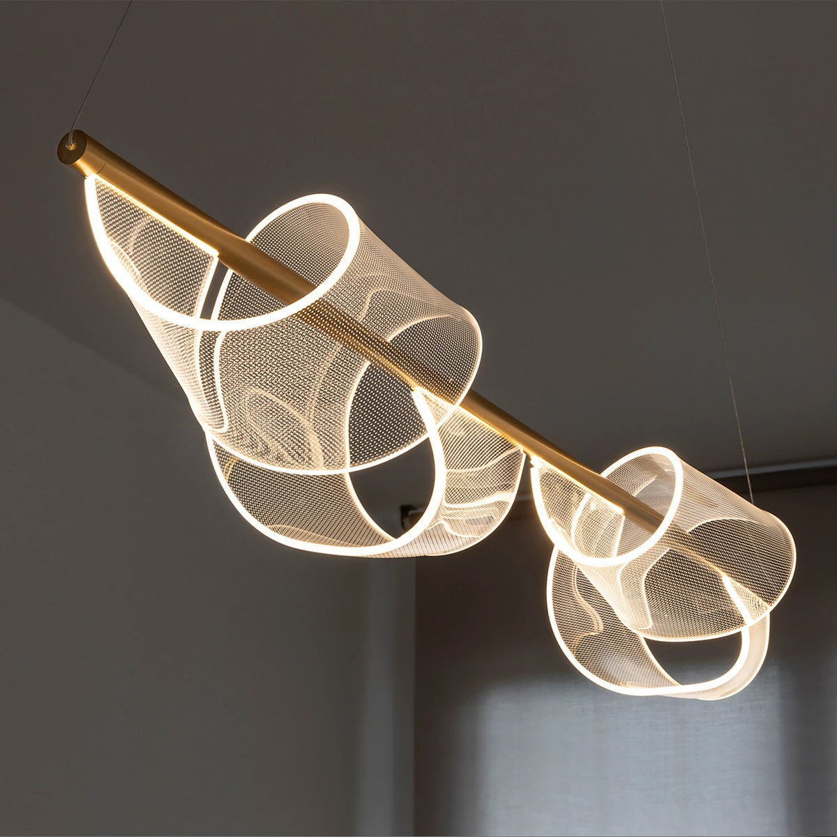 Schuller Valencia Pendelleuchte Hängeleuchte LED gold Metall Kunststoff Velas - 10042402