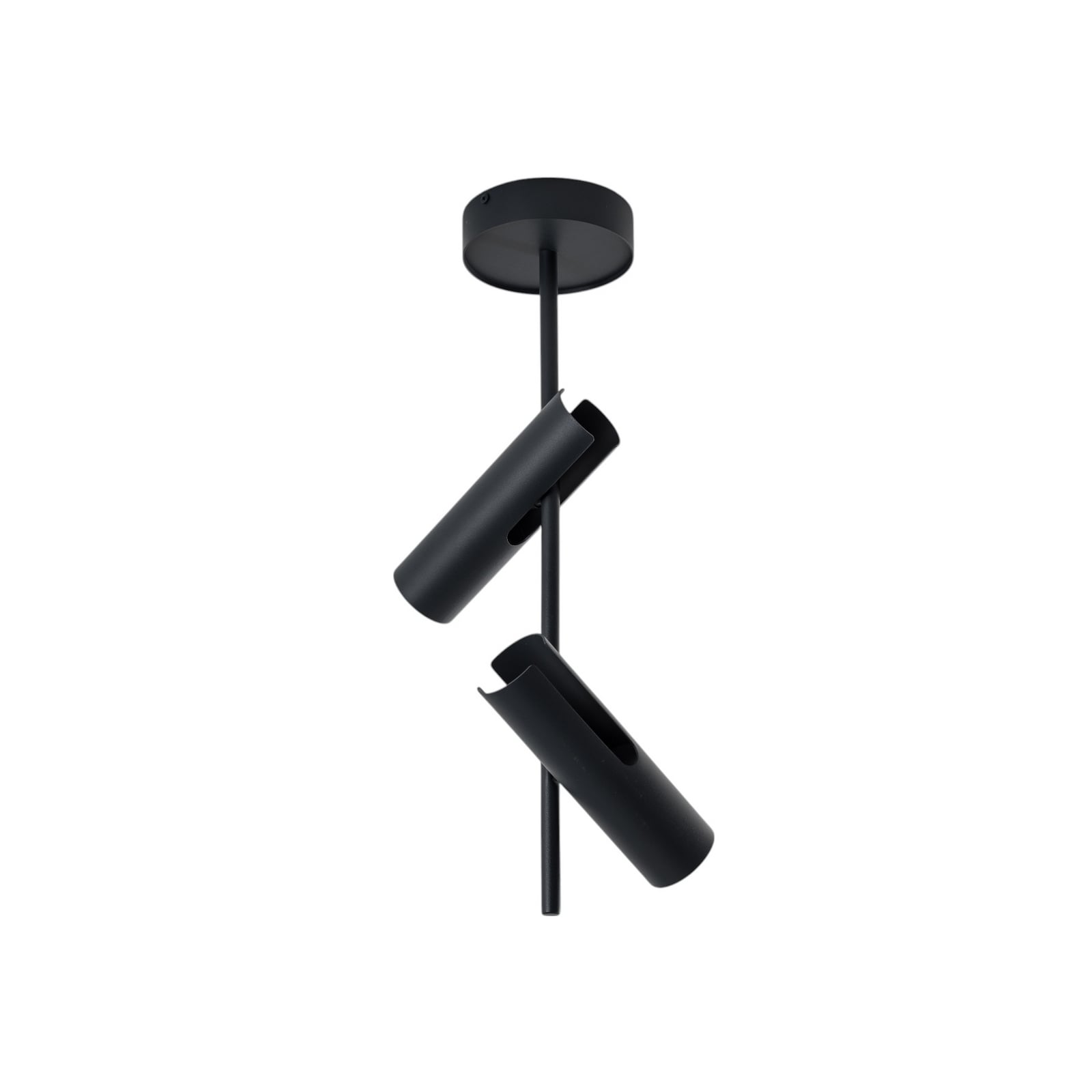 Deckenspot Leda 2 anthrazit LED Deckenlampe dimmbar Stahl Höhe 55cm 2-flammig - 5902846810582