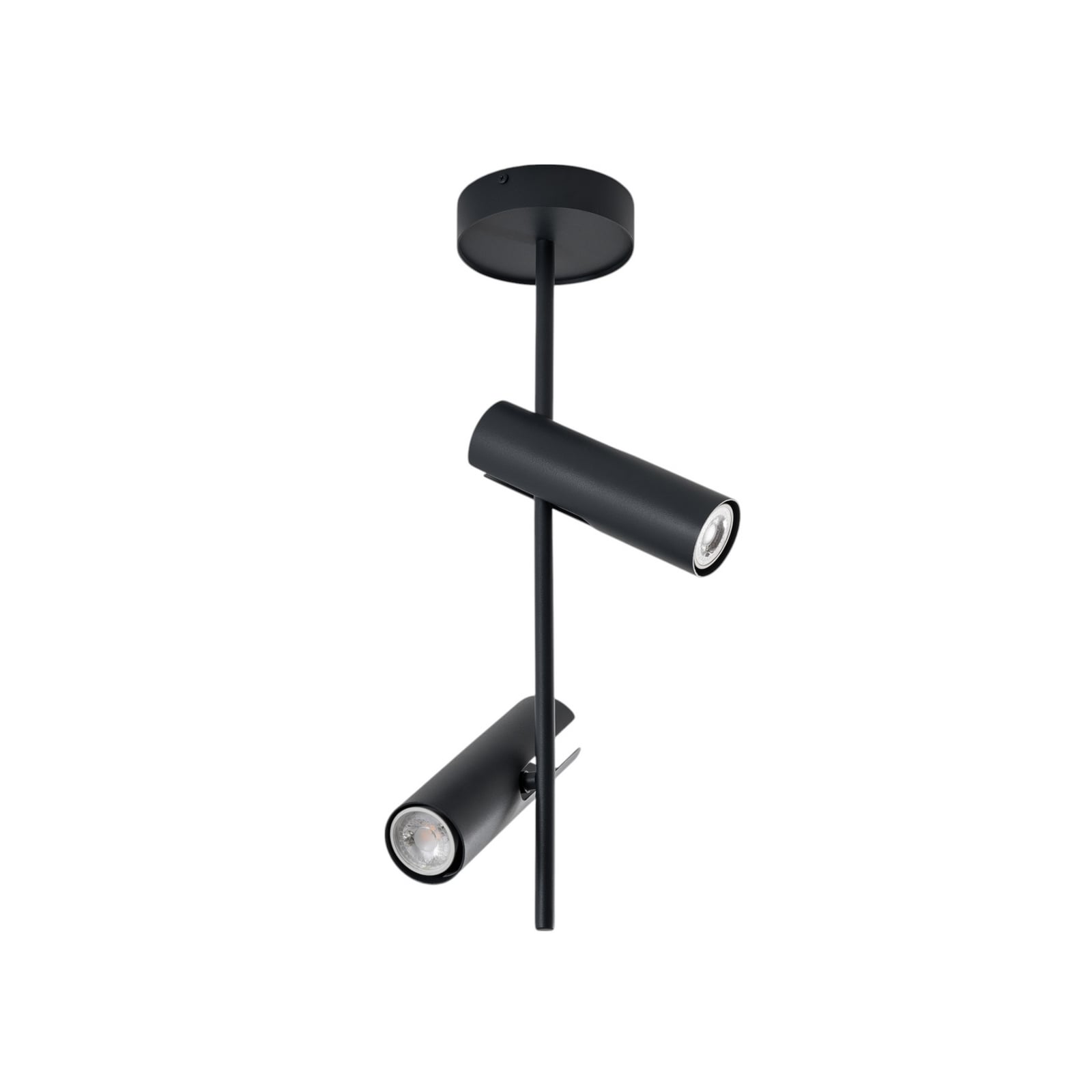 Deckenspot Leda 2 anthrazit LED Deckenlampe dimmbar Stahl Höhe 55cm 2-flammig - 5902846810582