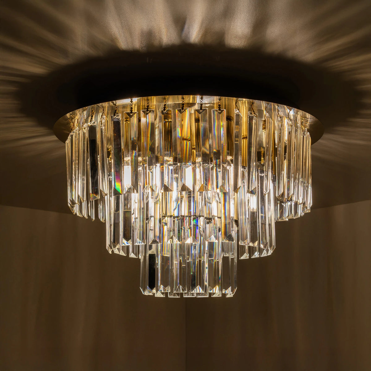 Milagro Lighting Deckenleuchte Lampe Milano Glas Metall gold transparent - 10043110