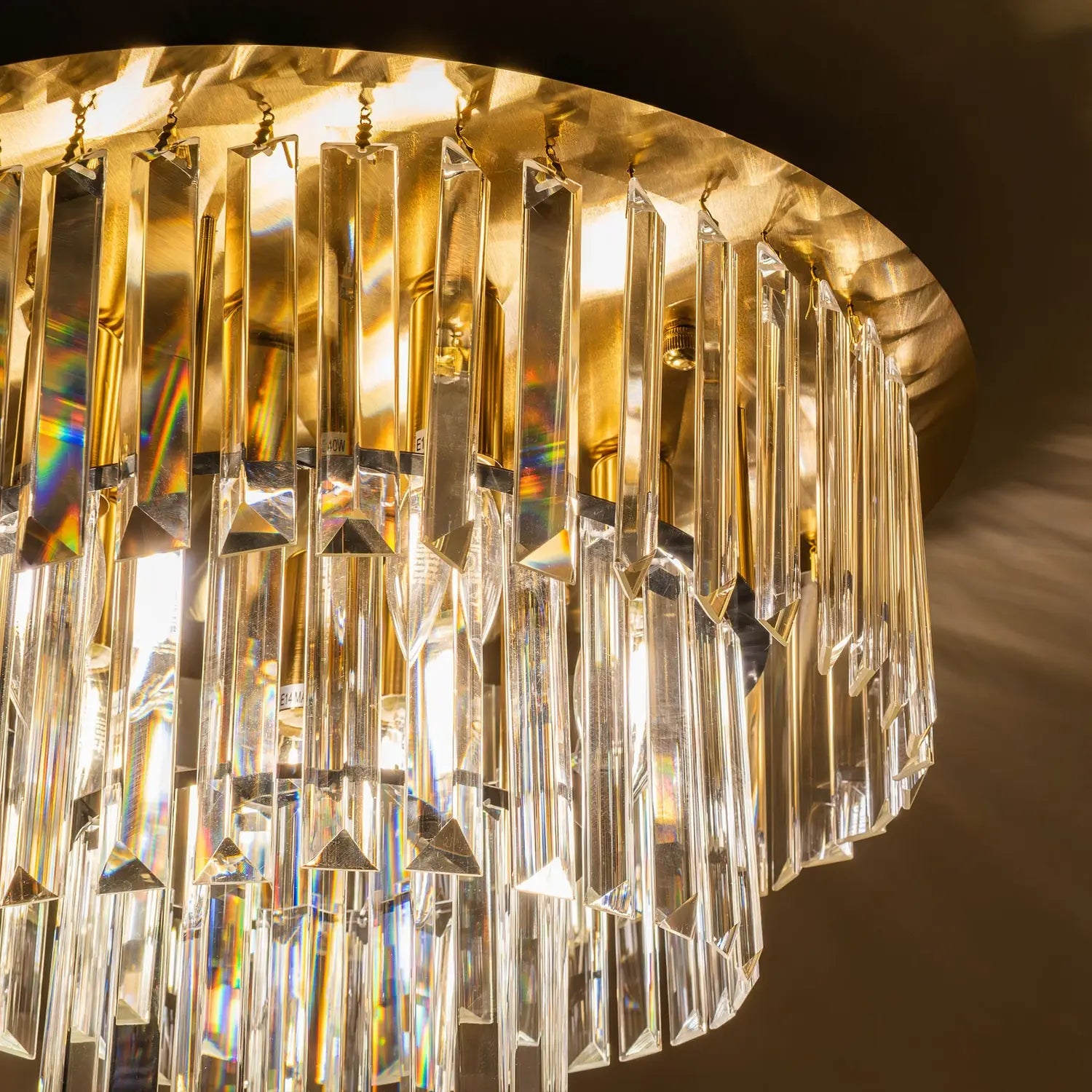 B-Ware Milagro Lighting Deckenleuchte Lampe Milano Glas Metall Gold Transparent - 10043110