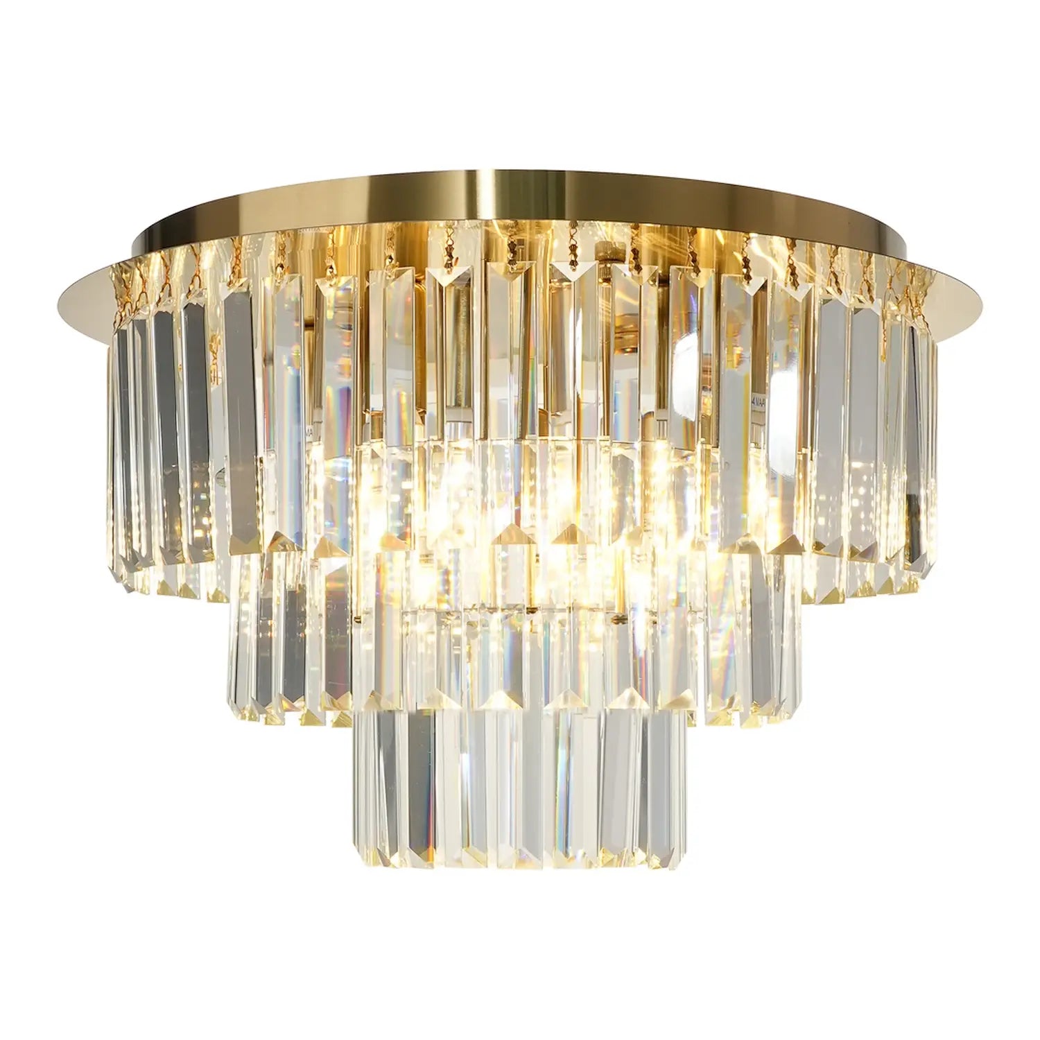 B-Ware Milagro Lighting Deckenleuchte Lampe Milano Glas Metall Gold Transparent - 10043110