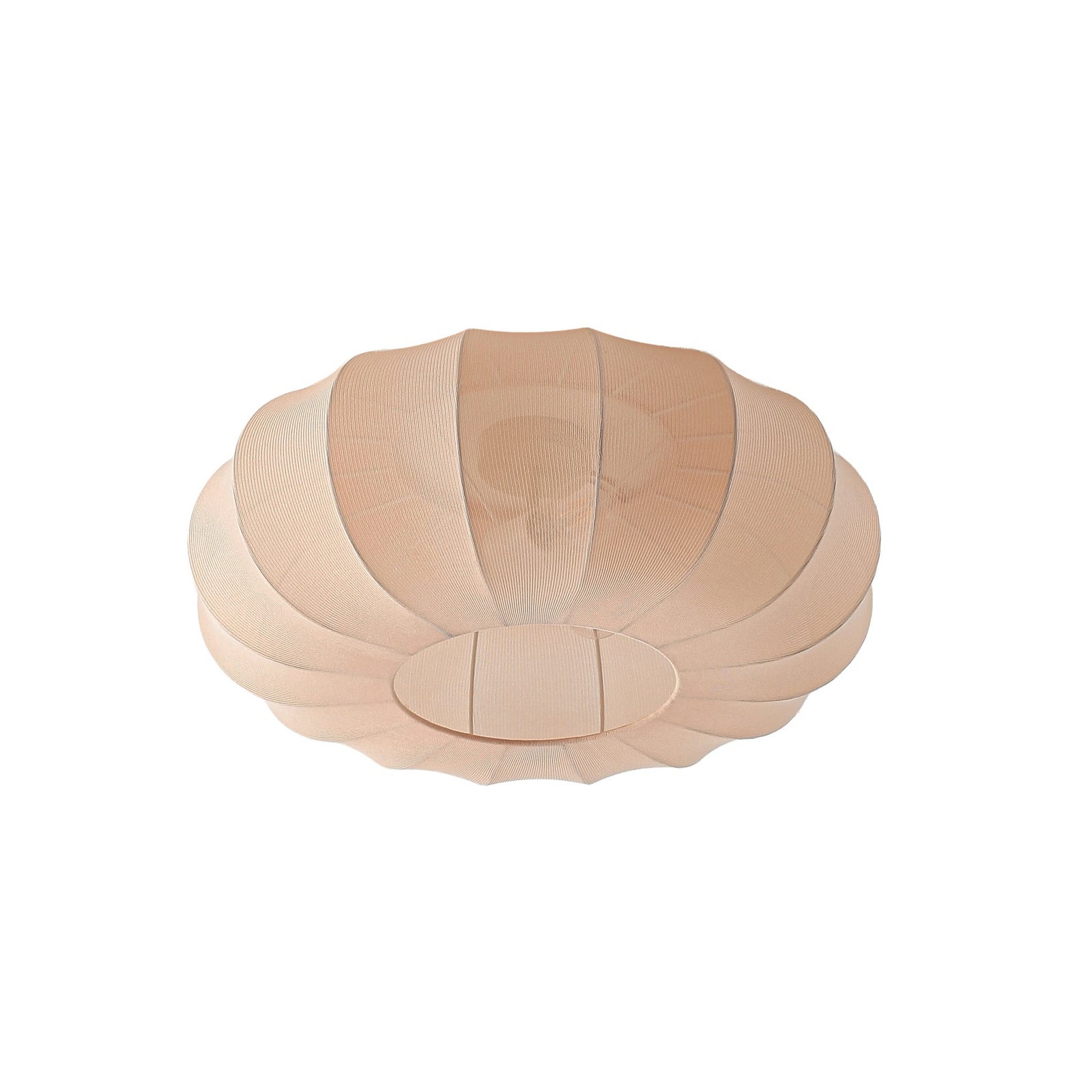 Lindby Deckenleuchte Helin beige Ø 60 cm Textil 3 x E27 dimmbar - 4255830905094