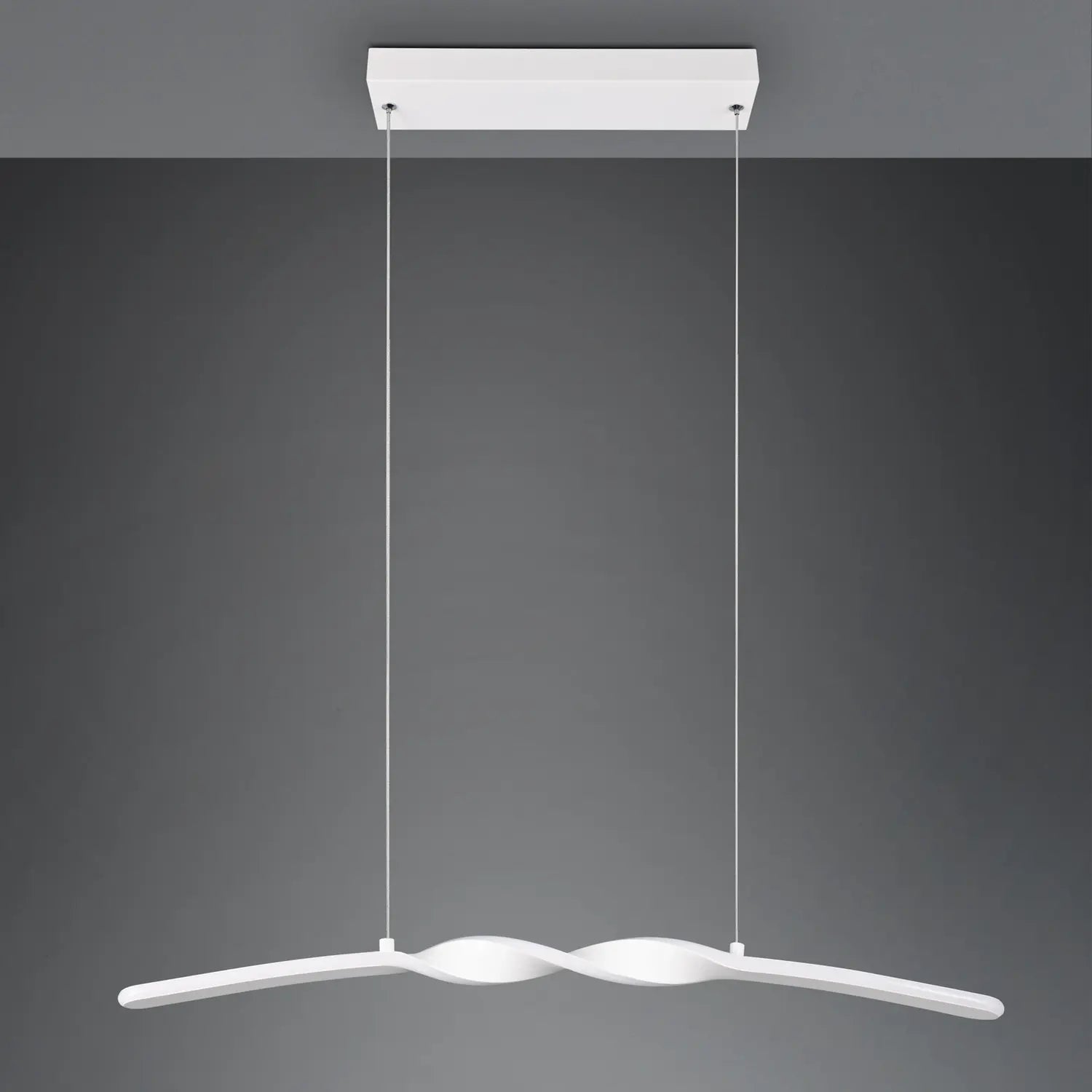 B-Ware Reality Pendelleuchte Hängelampe Led Ginko Weiß Matt Metall 79 Cm - 10044011