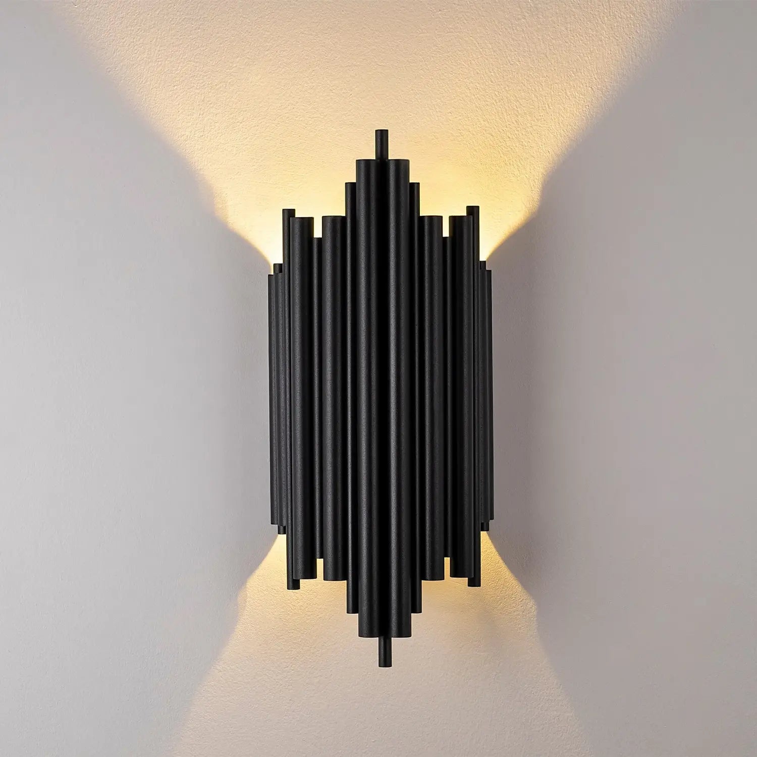 B-Ware Opviq Wandleuchte Wandlampe Reis Schwarz Metall Beleuchtung 50 Cm Siehe Text - 8683743823949