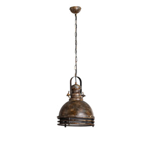 B-Ware Saglam Hängeleuchte Pendelleuchte Metall Altmessing Lampe Leuchte ø 30 Cm