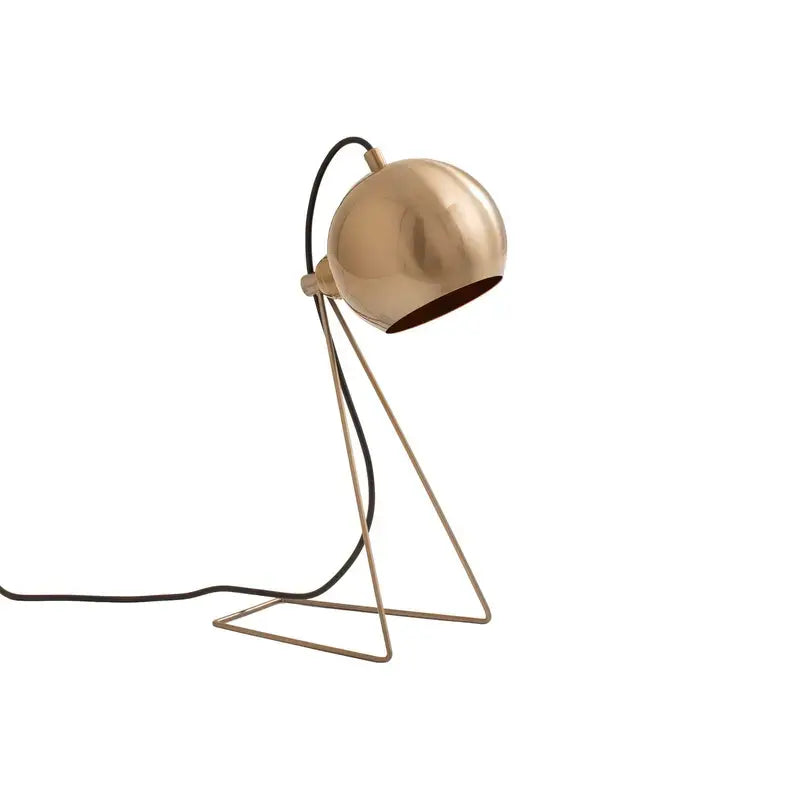 B-Ware Tischleuchte Lampe Mixed Metall Messing Wohnbereich Schalter Höhe 45 Cm