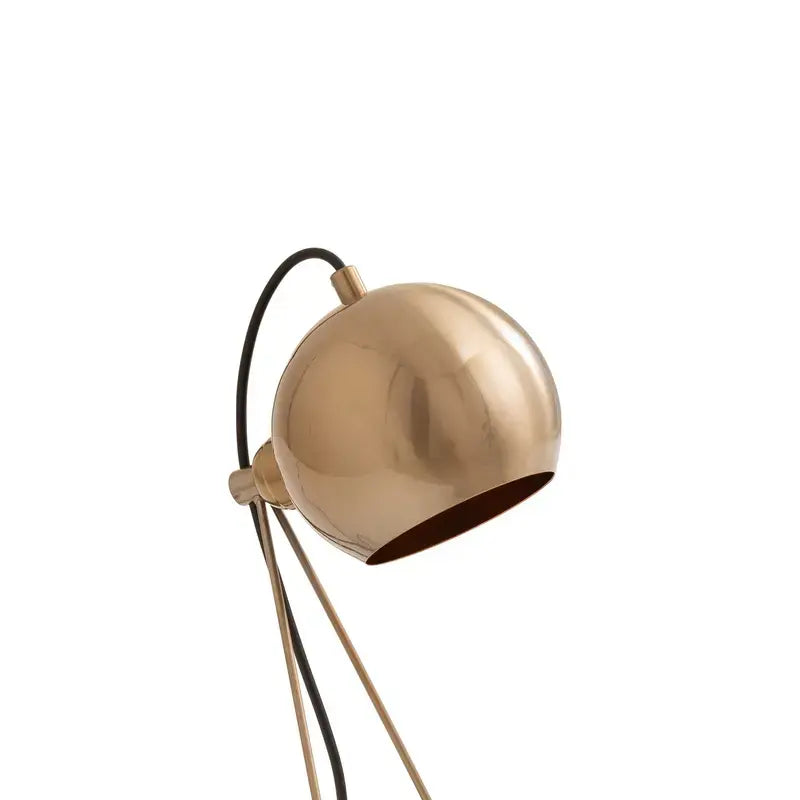 B-Ware Tischleuchte Lampe Mixed Metall Messing Wohnbereich Schalter Höhe 45 Cm