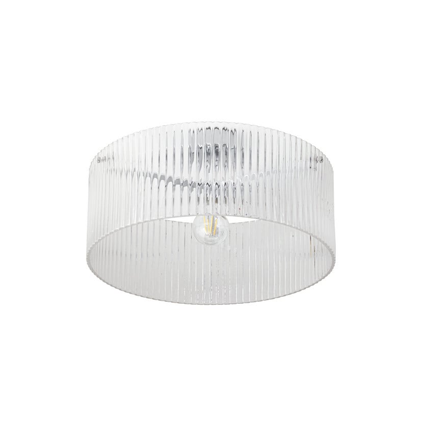 Meritt Deckenleuchte Deckenlampe LED Lampe Leuchte chrom klar Ø40cm Glas - 4255830906077