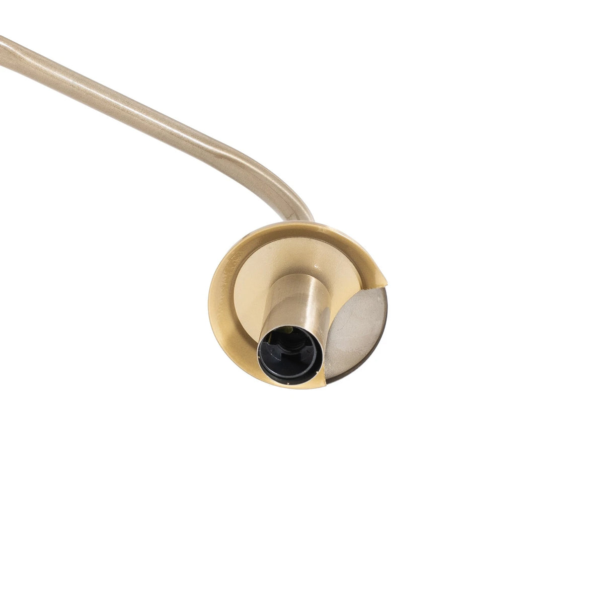 Opviq Stehleuchte Standlampe Viran Glas goldfarben antik Metall weiss satiniert - 10045823