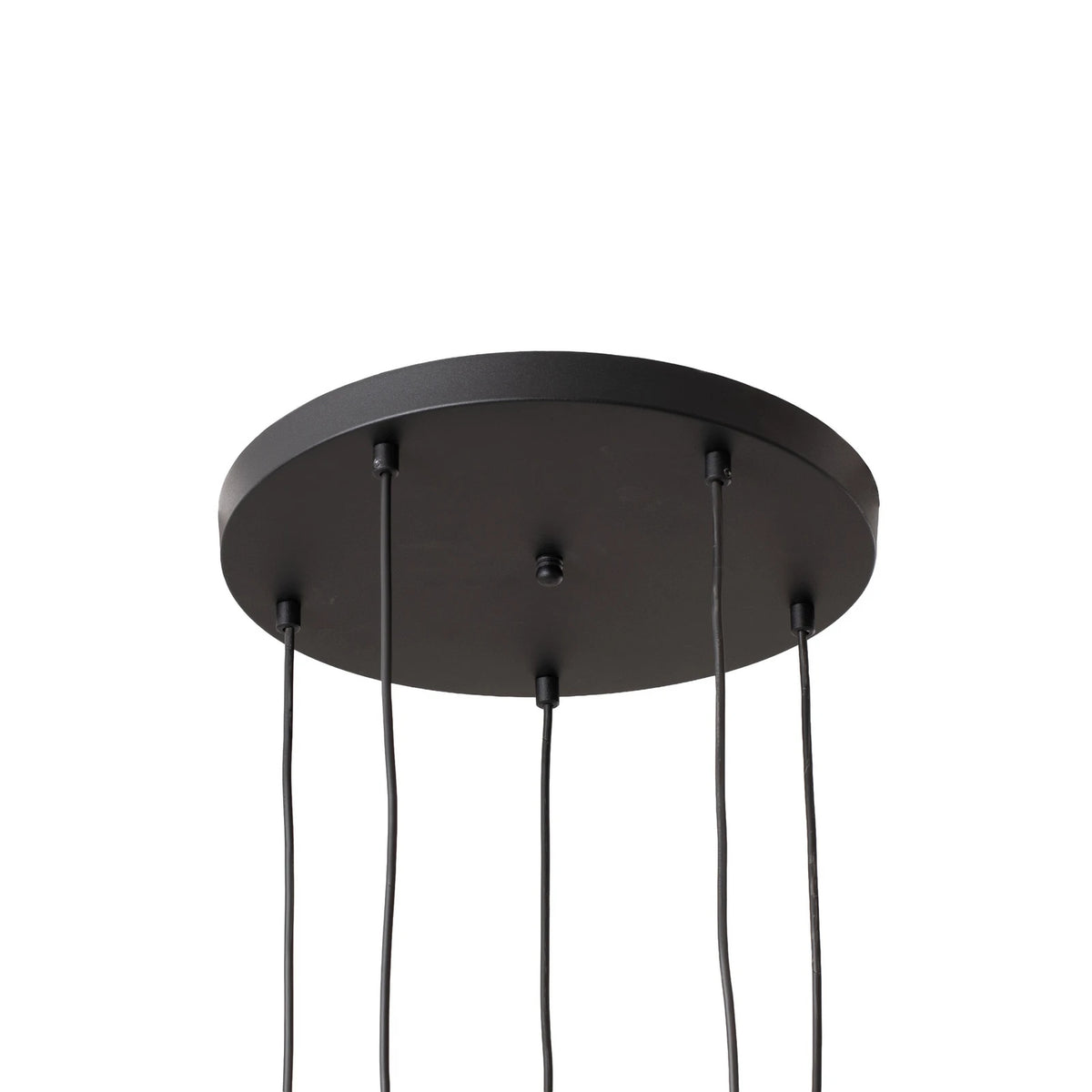 Hängeleuchte Yildo Pendelleuchte Rondell schwarz gold Metall 5-flammig E27 LED - 10045945