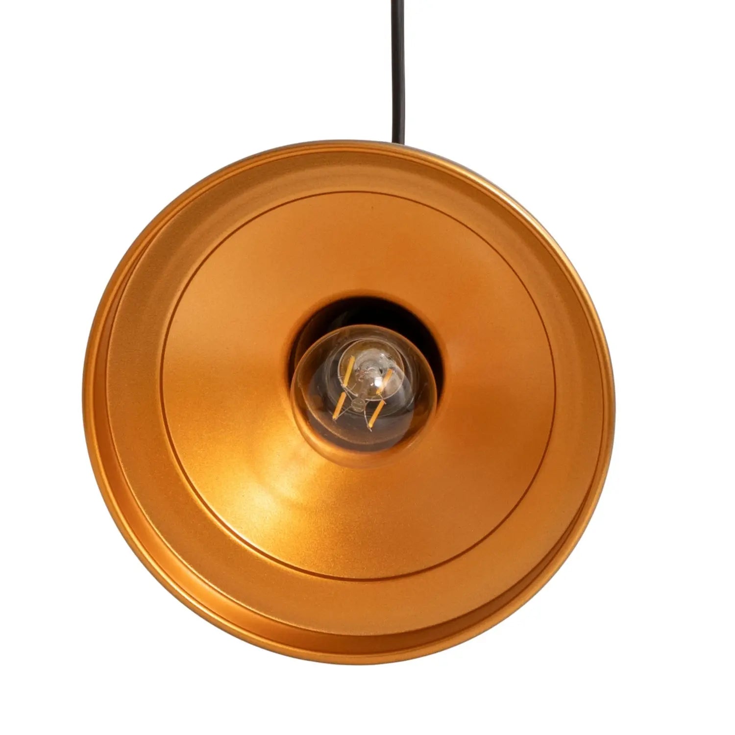 B-Ware Opviq Hängeleuchte Pendelleuchte Lampe Goldfarben Metall Berceste E27 ø 22 Cm